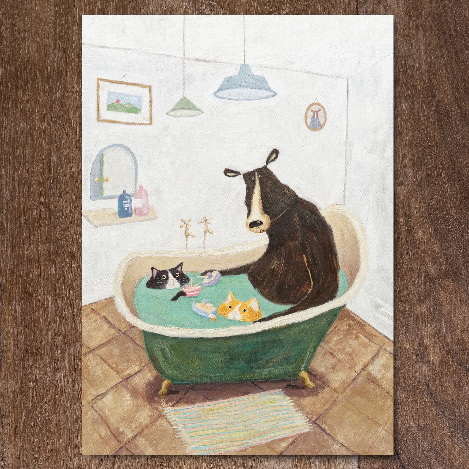 Bath Time - Greeting Card