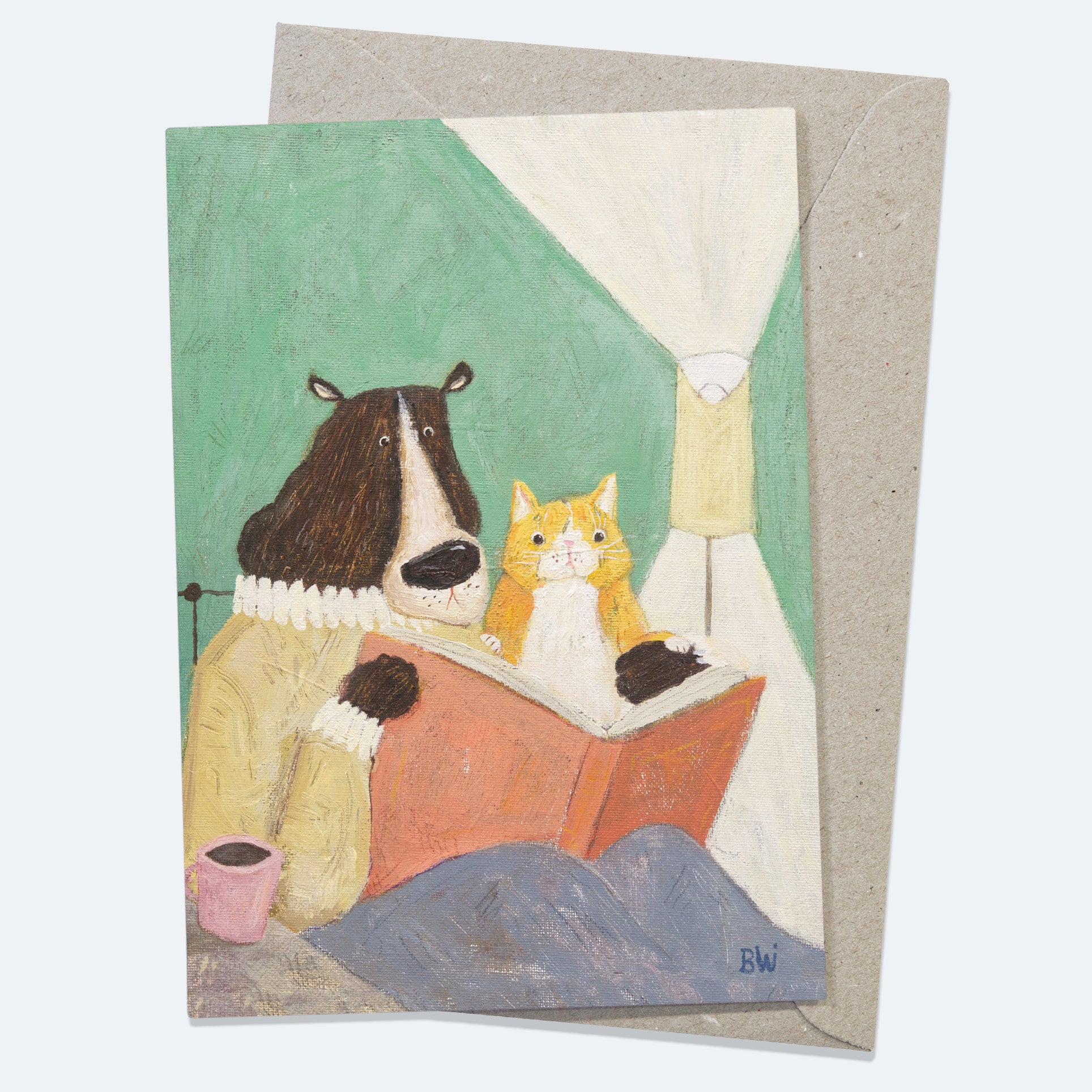 Bedtime Book - Greeting Card