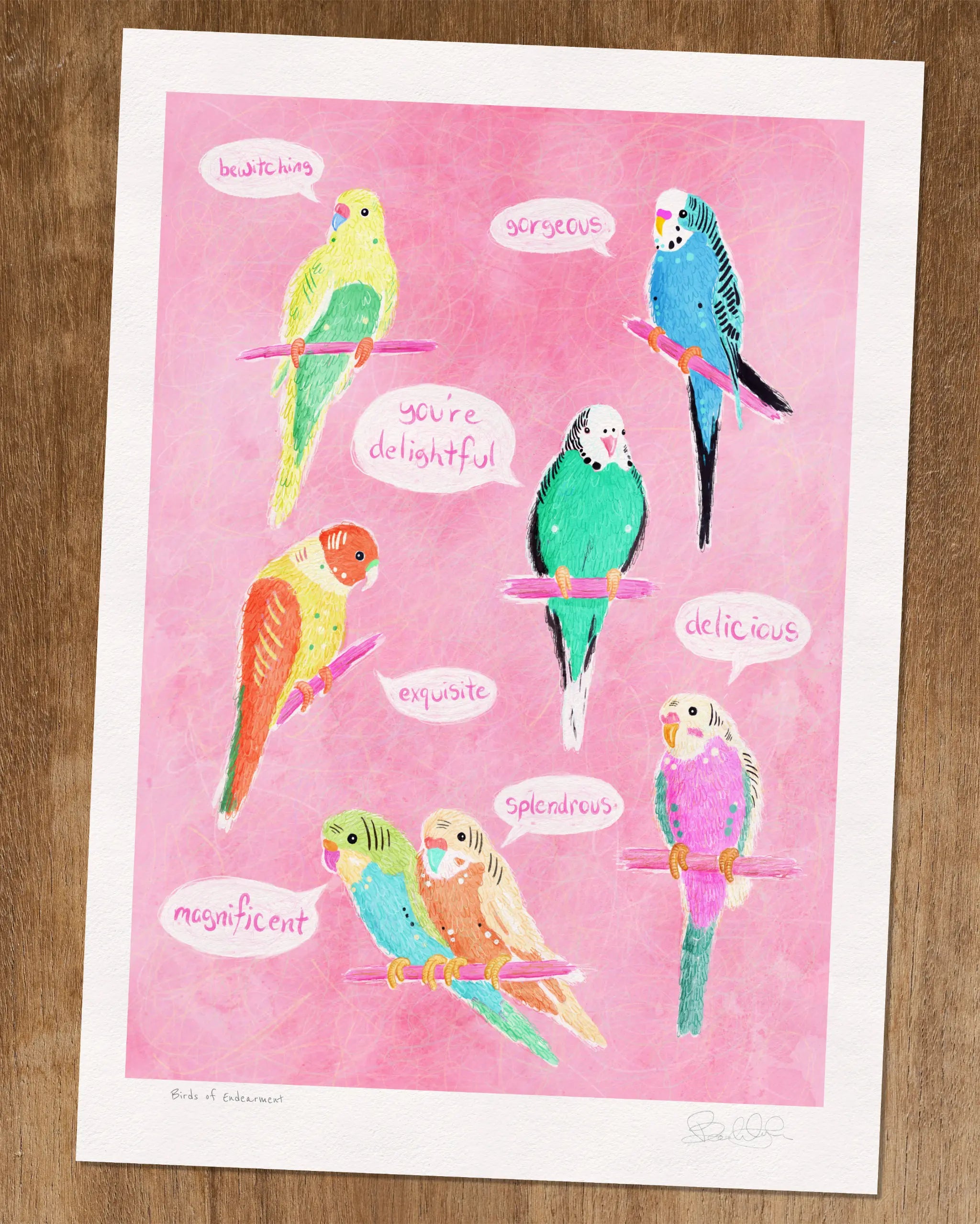 Birds of Endearment - Art Print