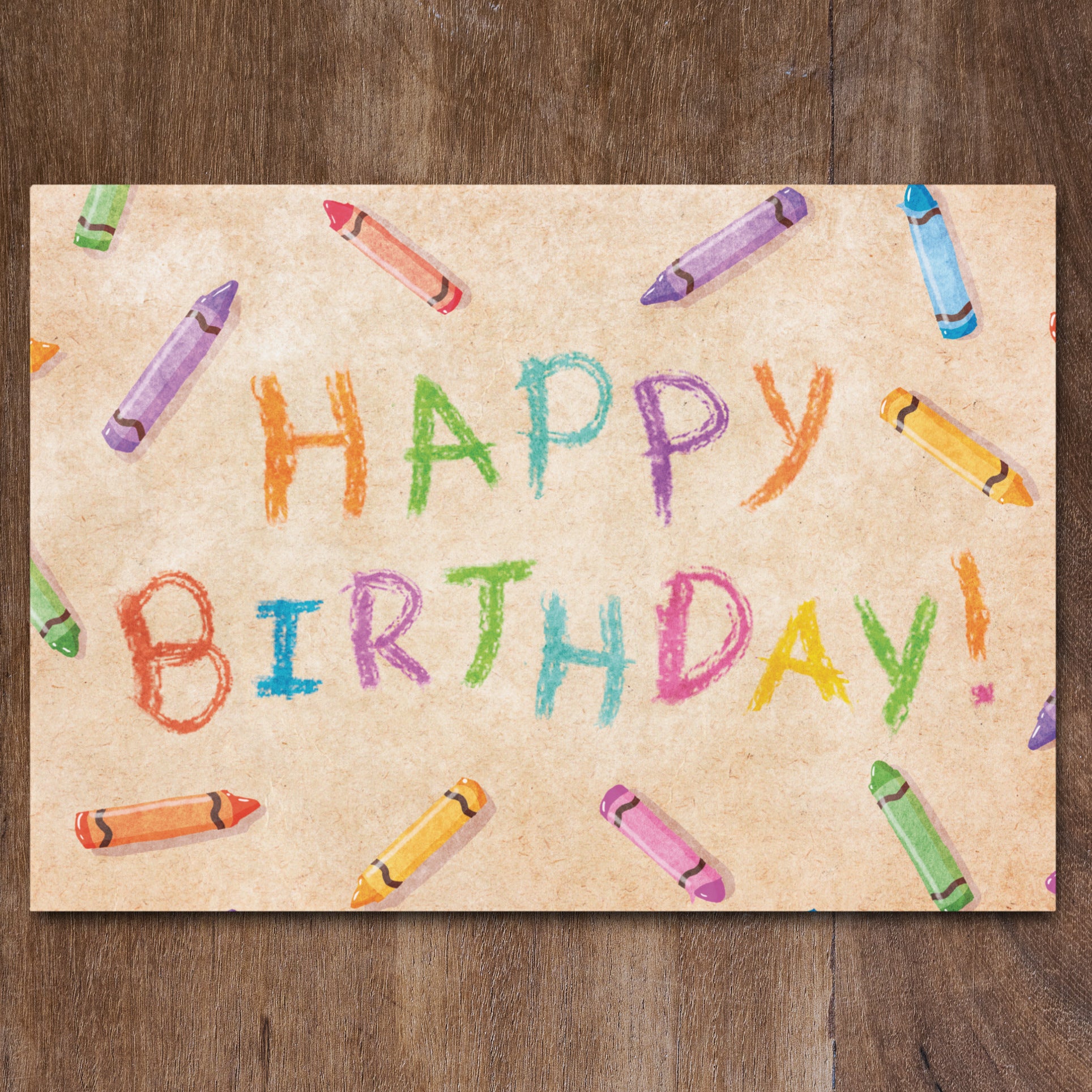 Birthday Crayons - Greeting Card