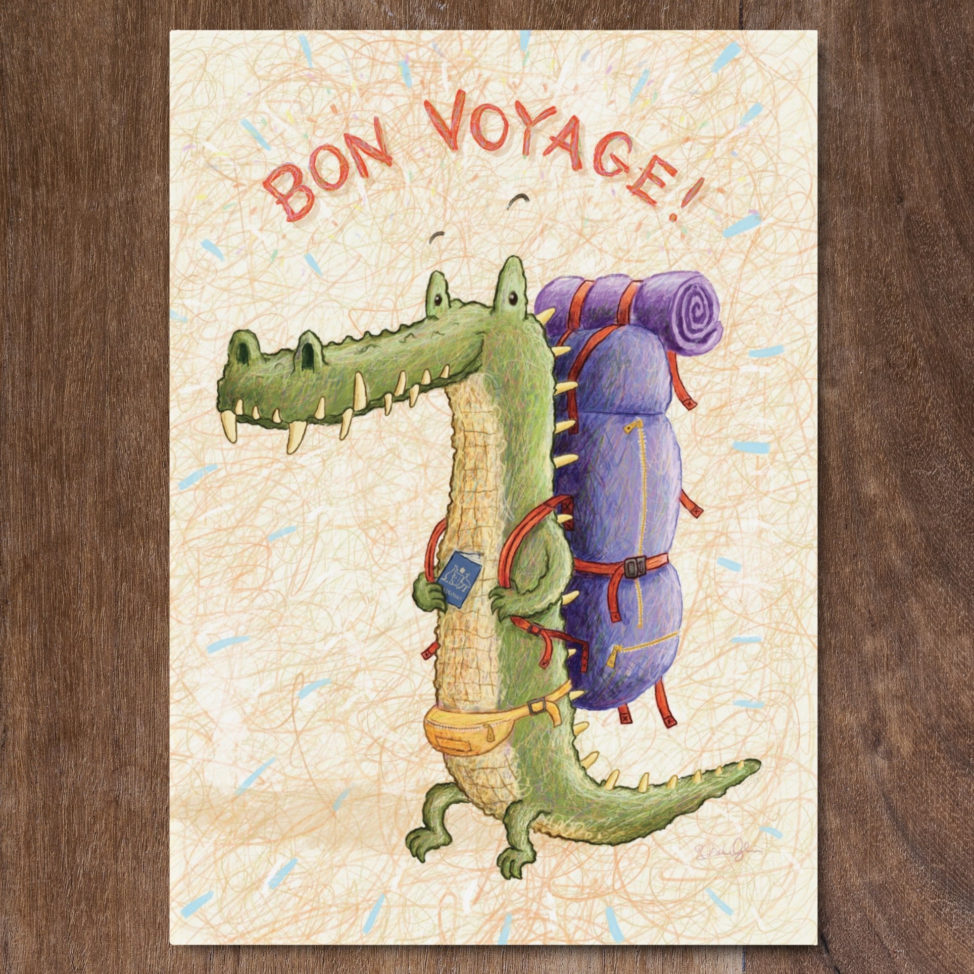 Bon Voyage - Greeting Card