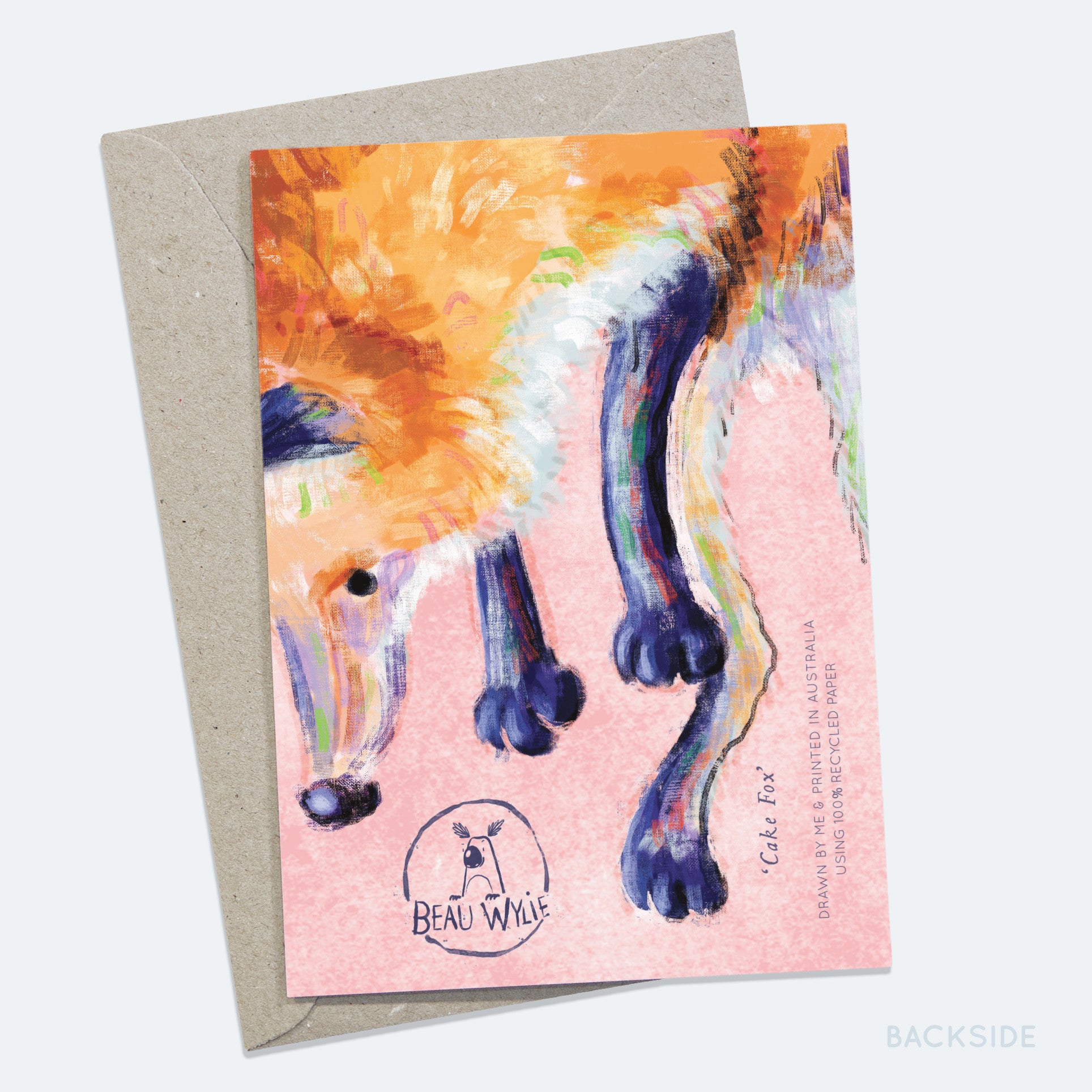 Cake Fox - Greeting Card