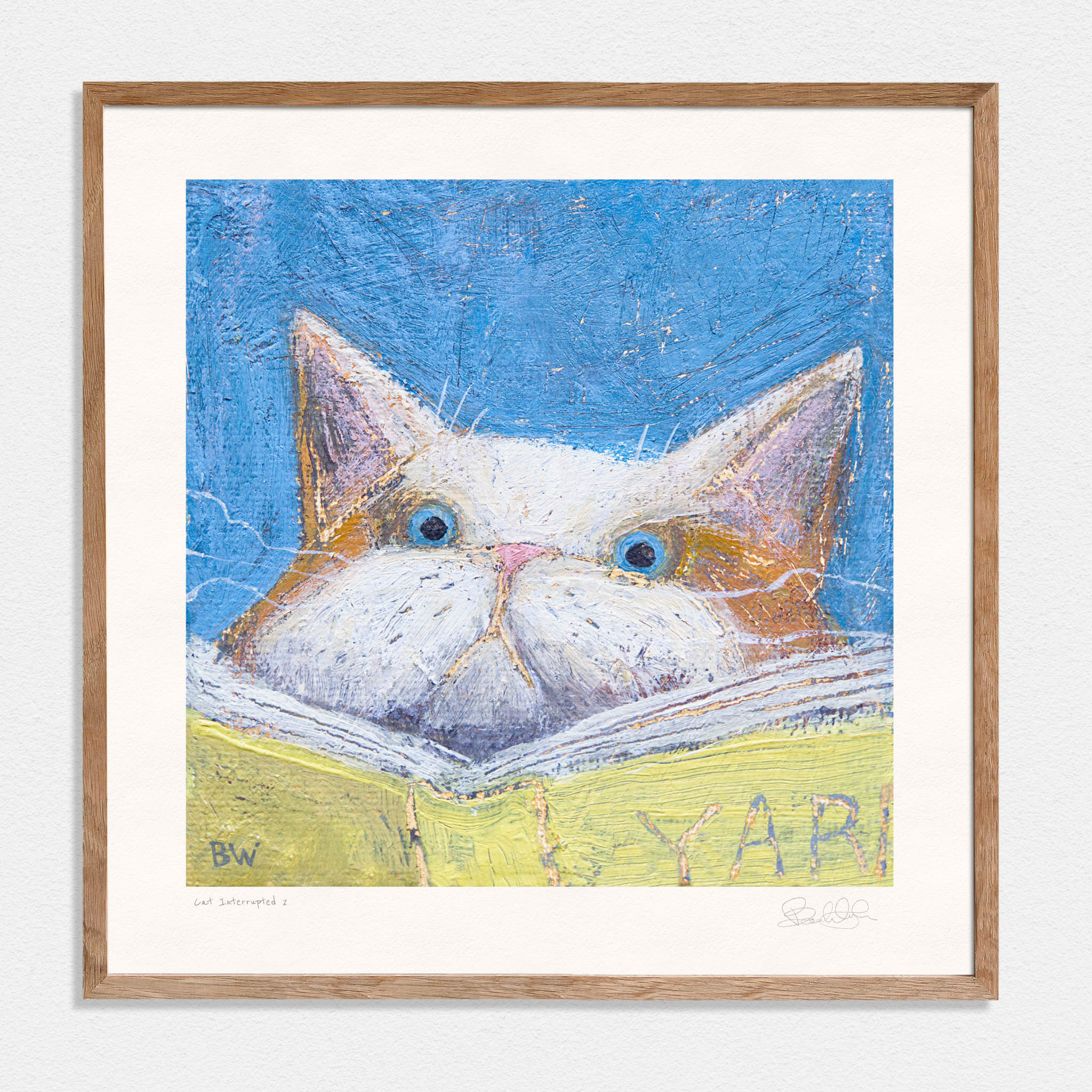 Cat Interrupted 2 - Art Print