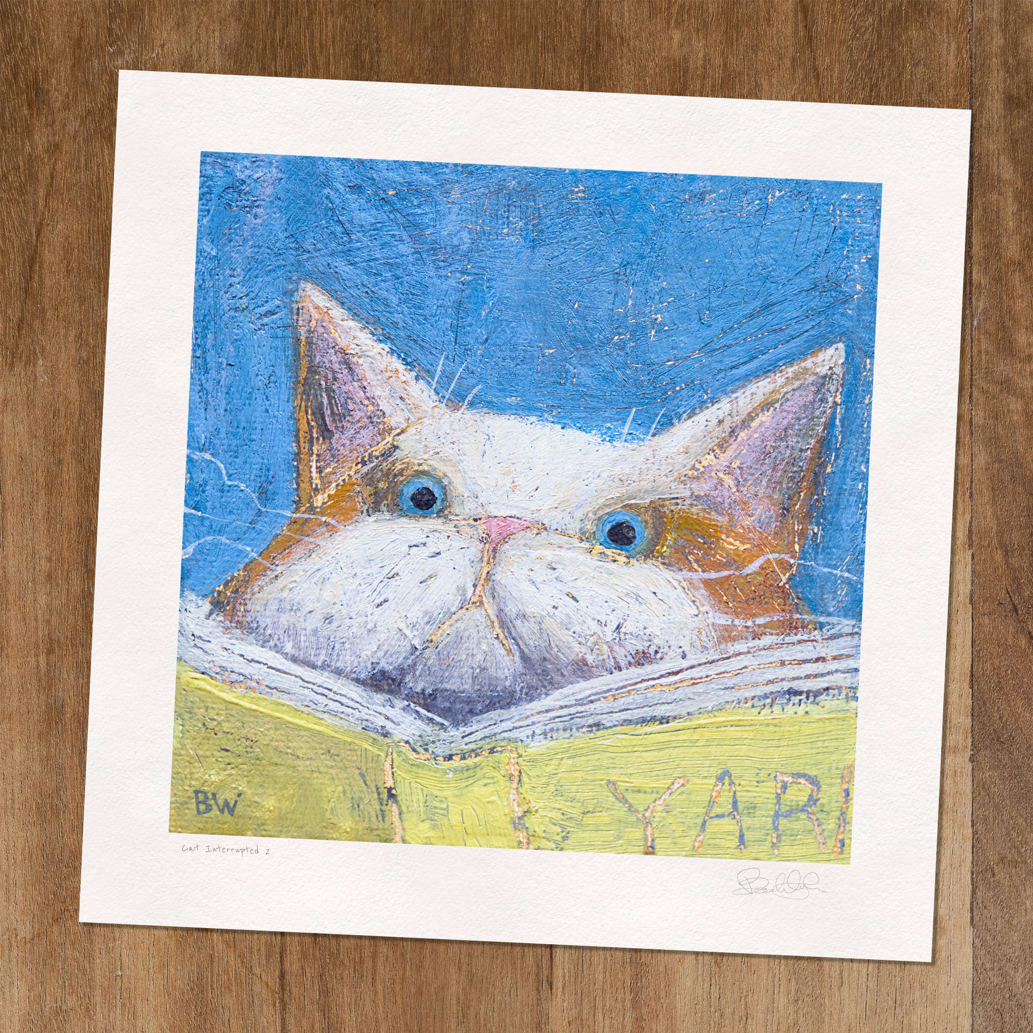 Cat Interrupted 2 - Art Print
