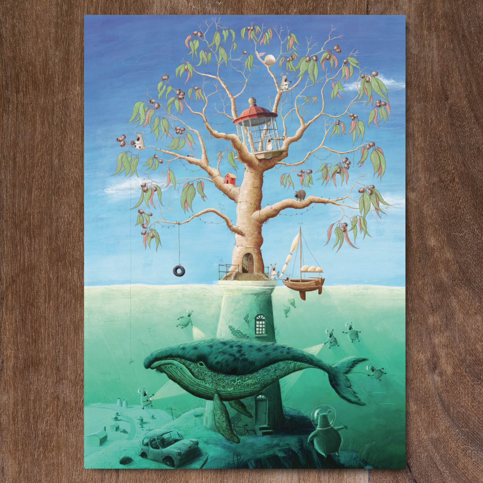 Darwin's Lighthouse - Greeting Card