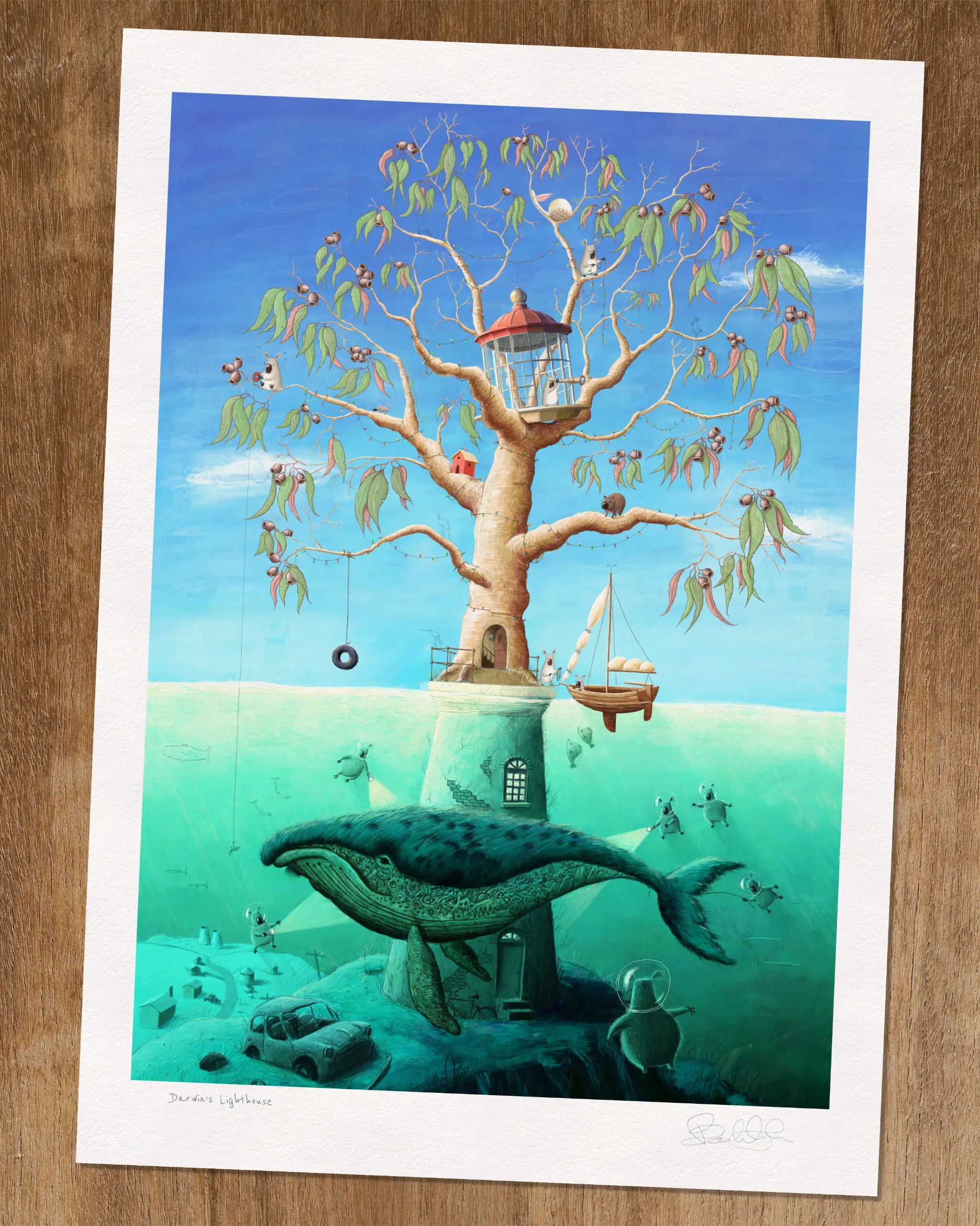 Darwin's Lighthouse - Art Print