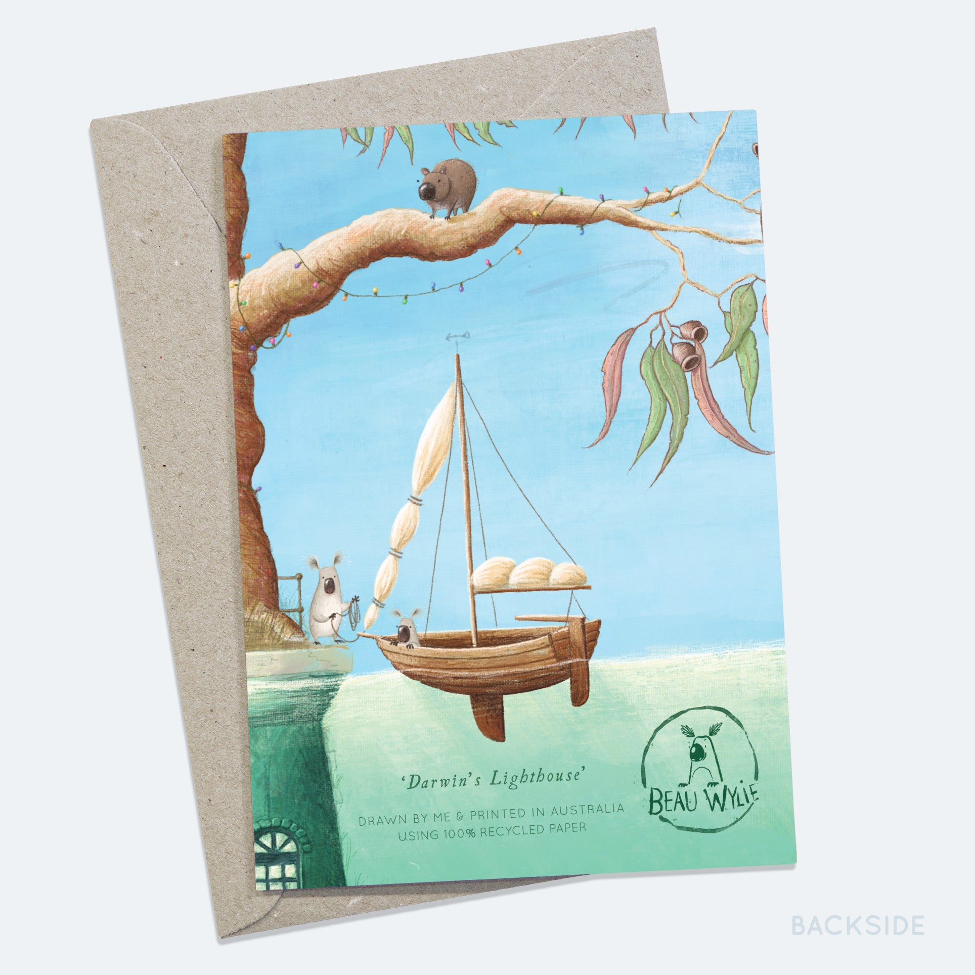Darwin's Lighthouse - Greeting Card