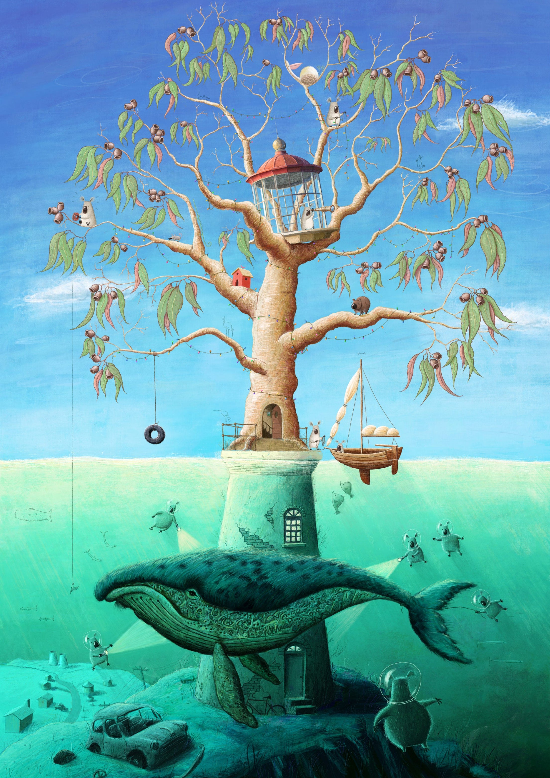 Darwin's Lighthouse Artwork by Beau Wylie