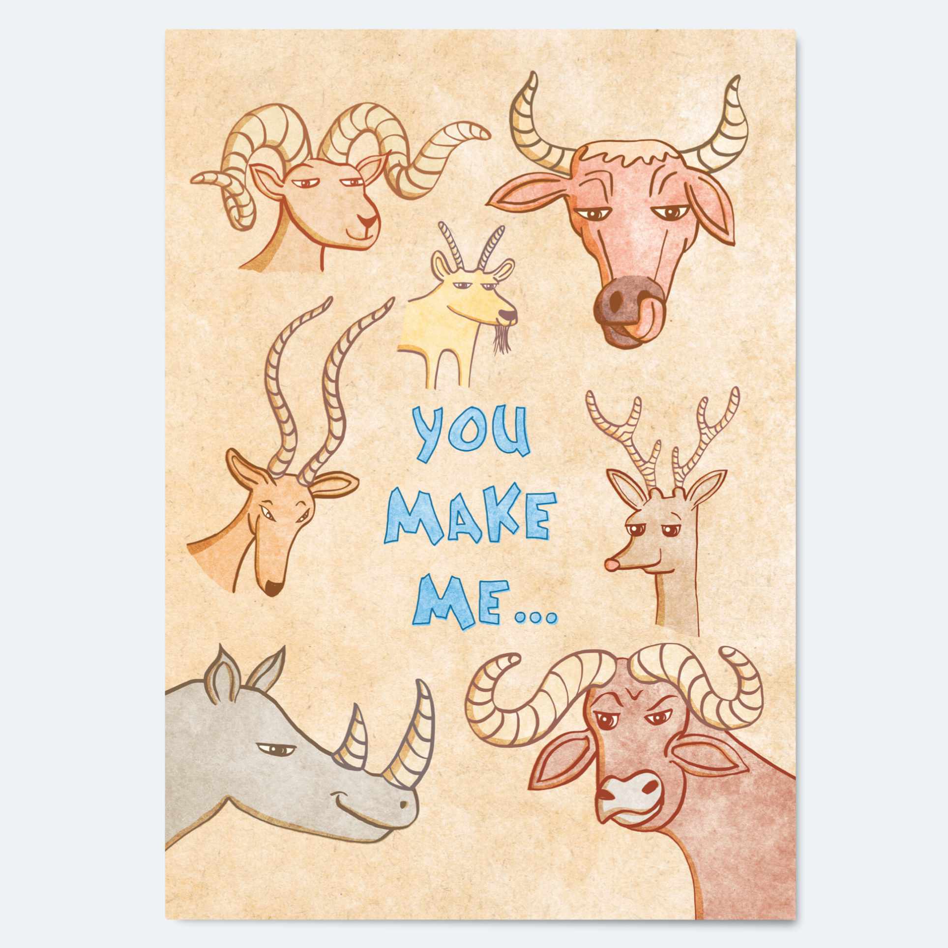 Horny - Greeting Card Wholesale