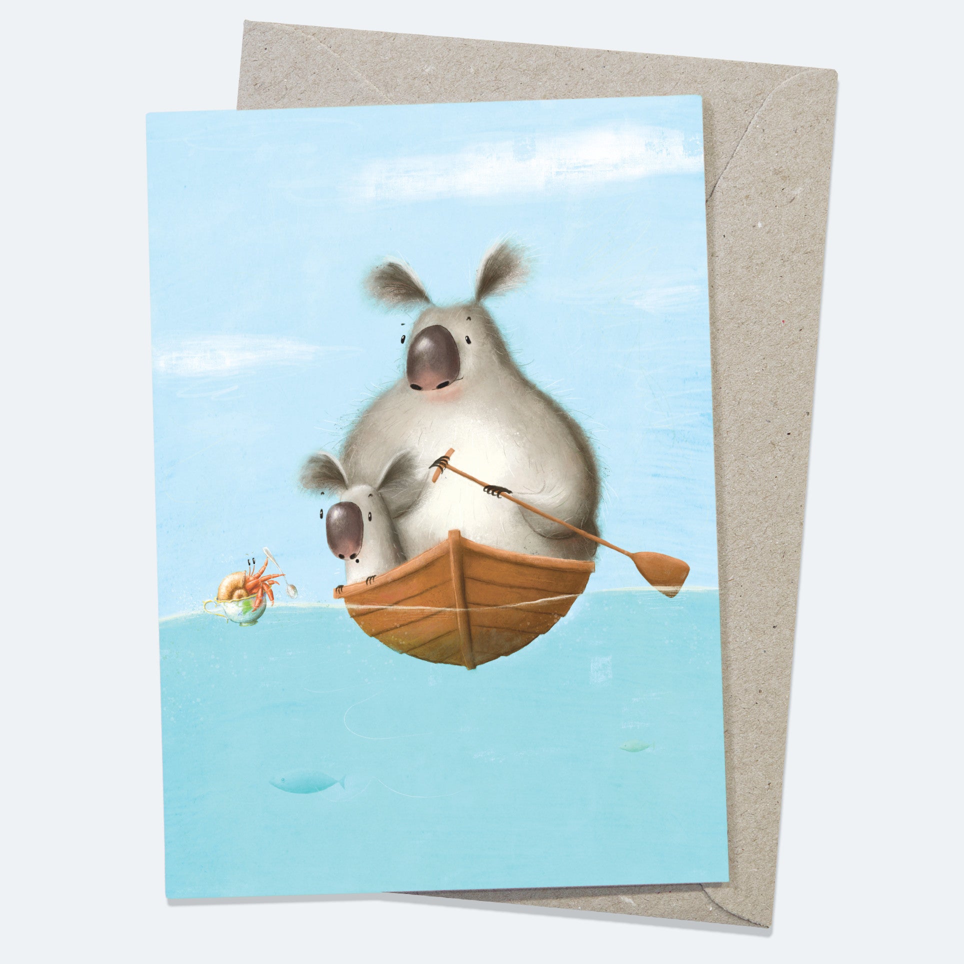 Meeting on the Blue - Greeting Card