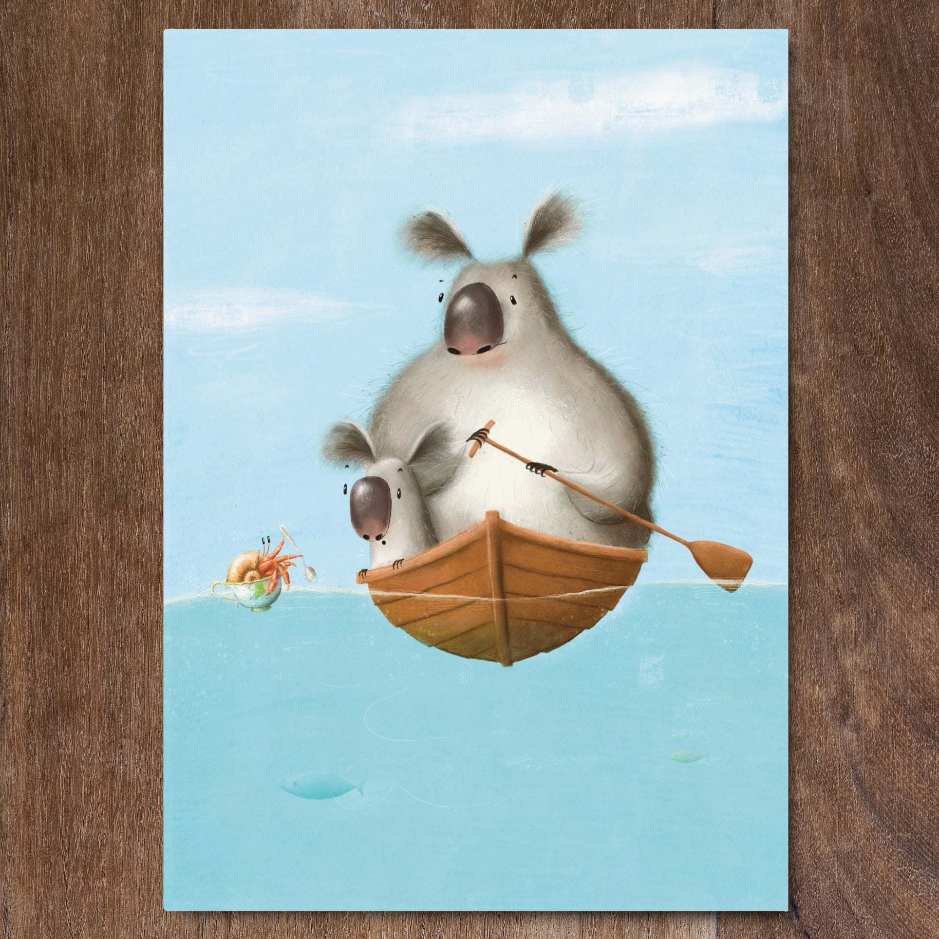 Meeting on the Blue - Greeting Card