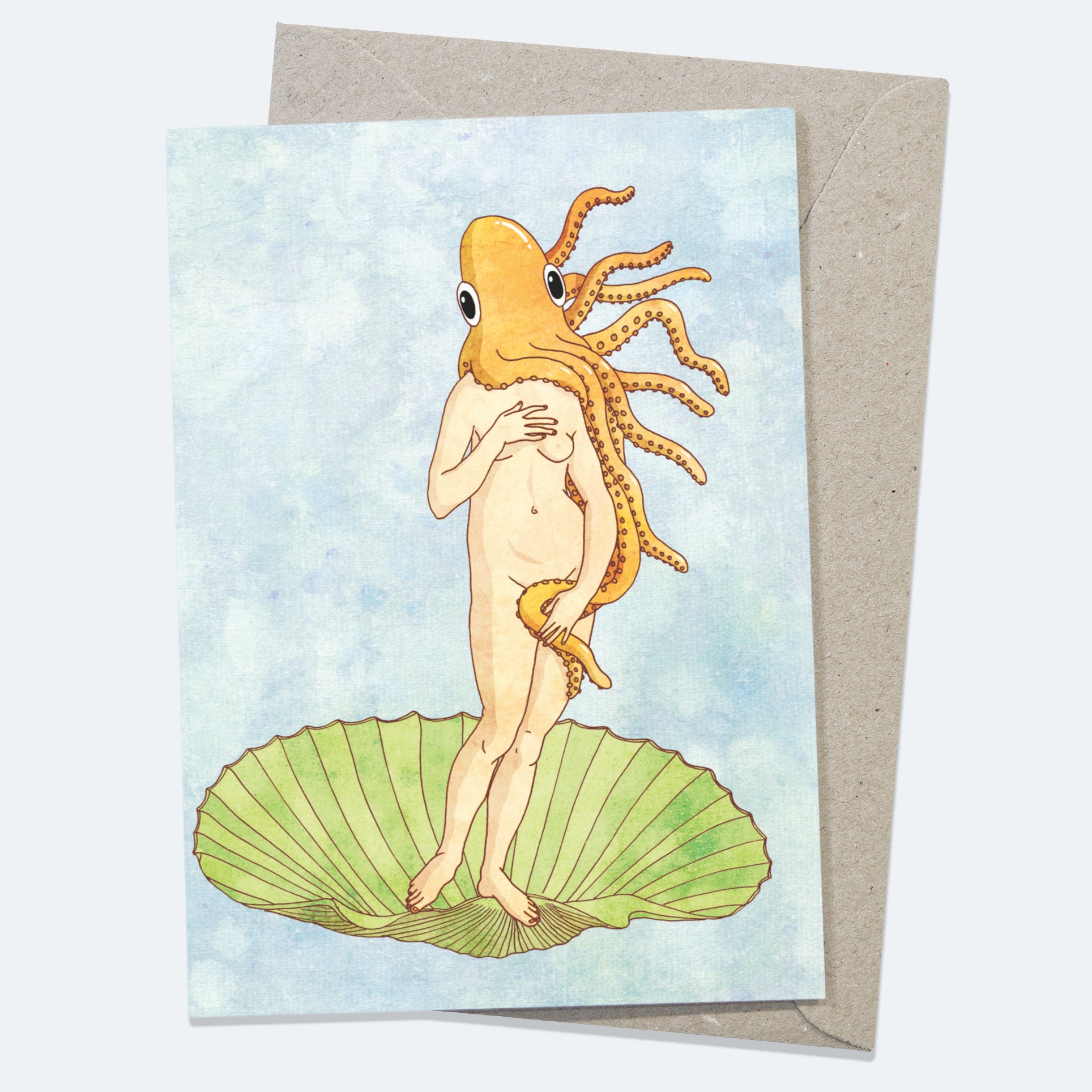 Octopus Venus - Greeting Card