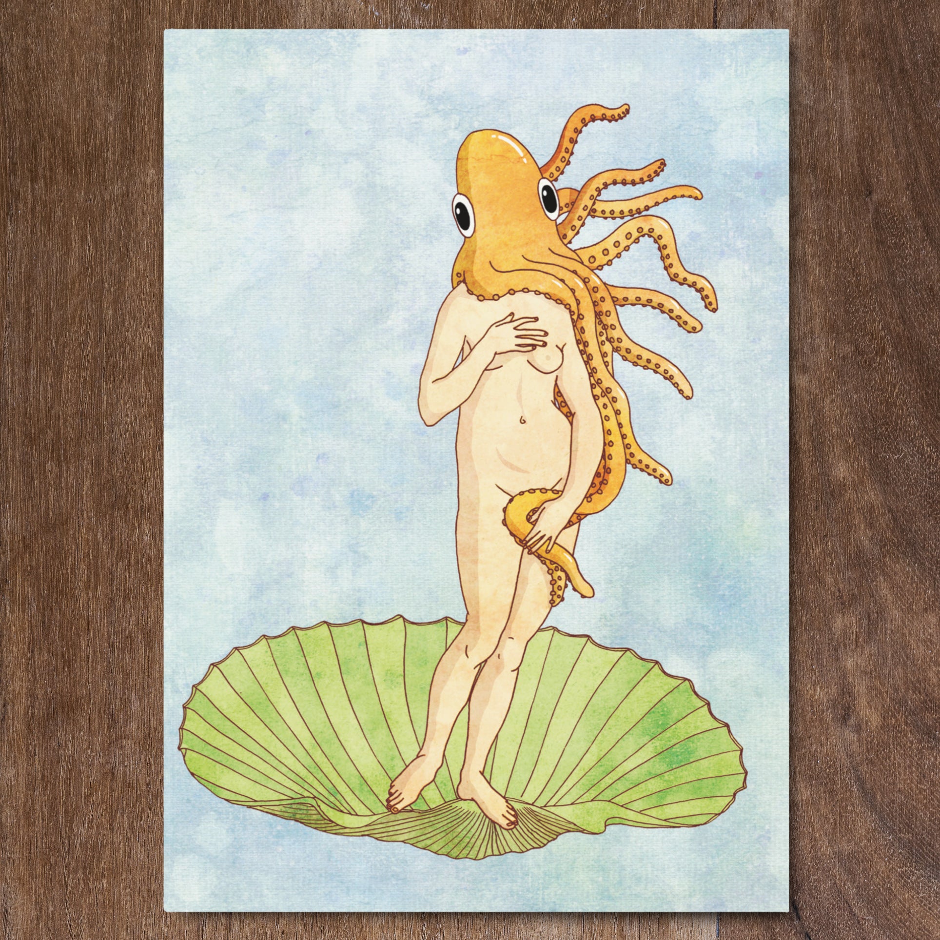 Octopus Venus - Greeting Card