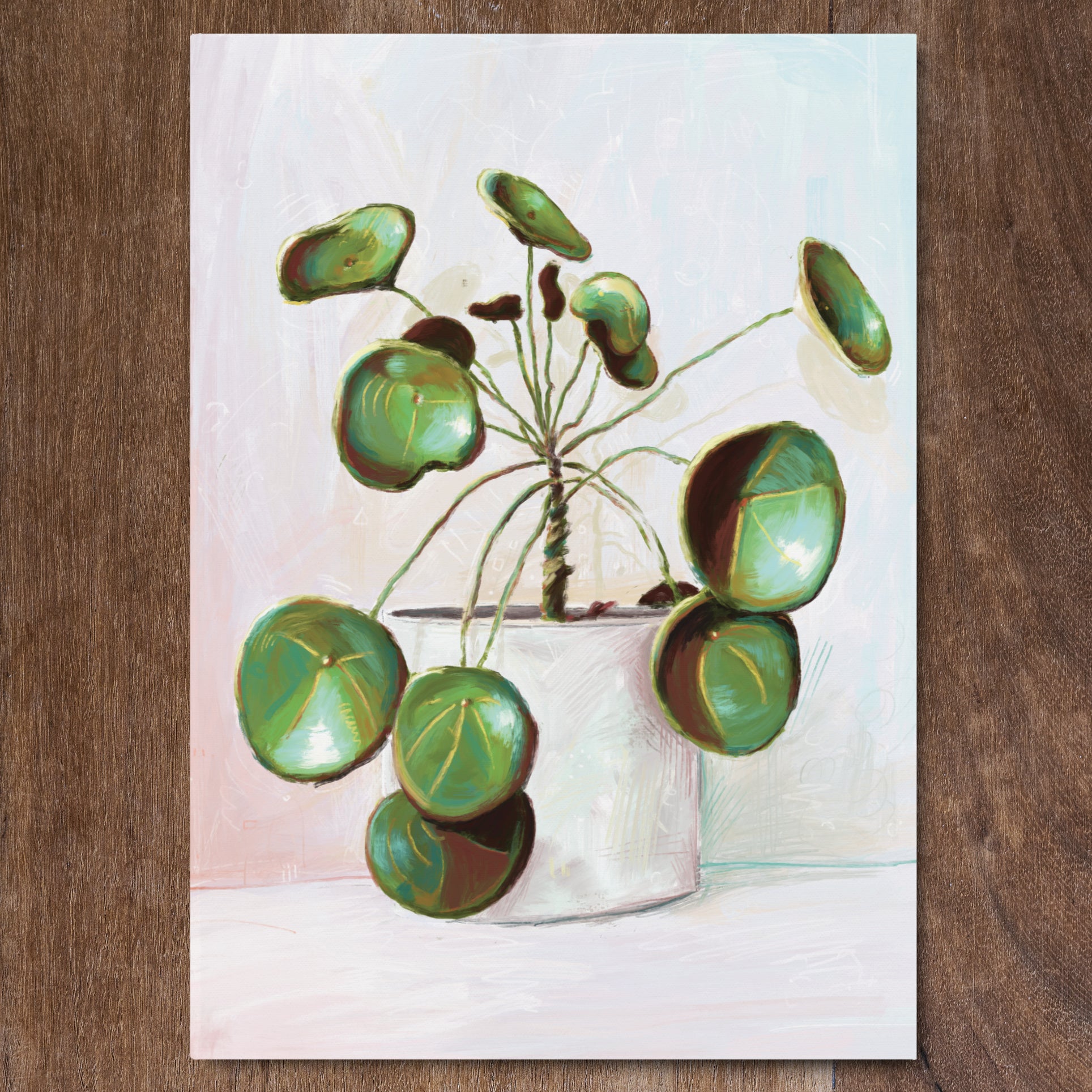 Pilea Peperomioides - Greeting Card