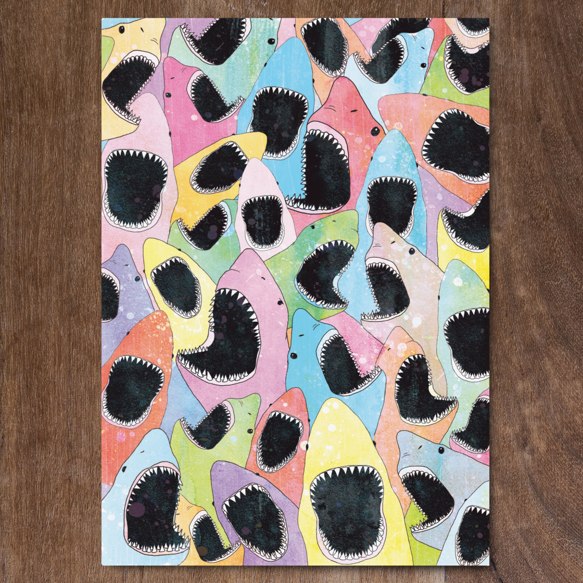 Sharks! - Greeting Card