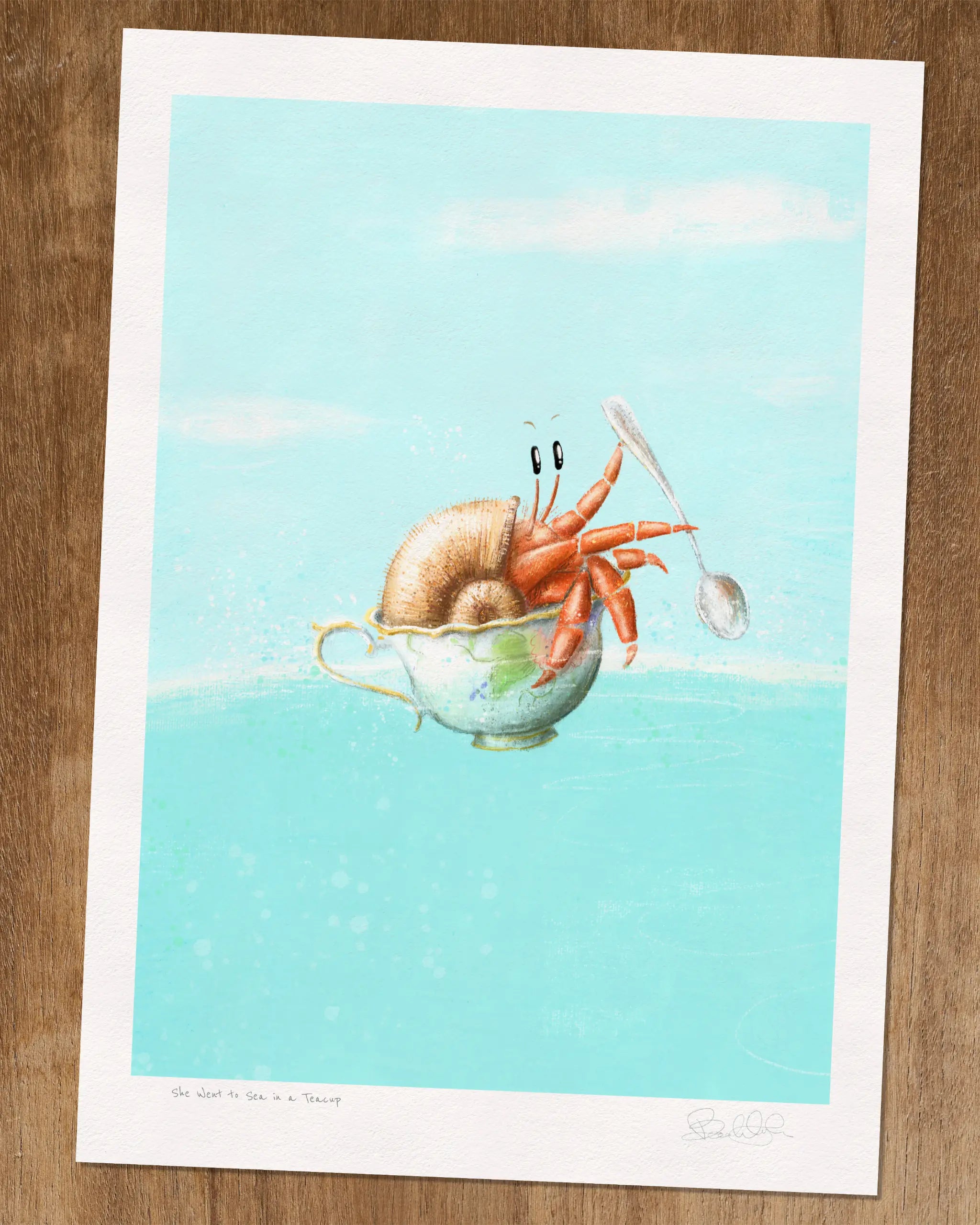 She Went to Sea in a Teacup - Art Print