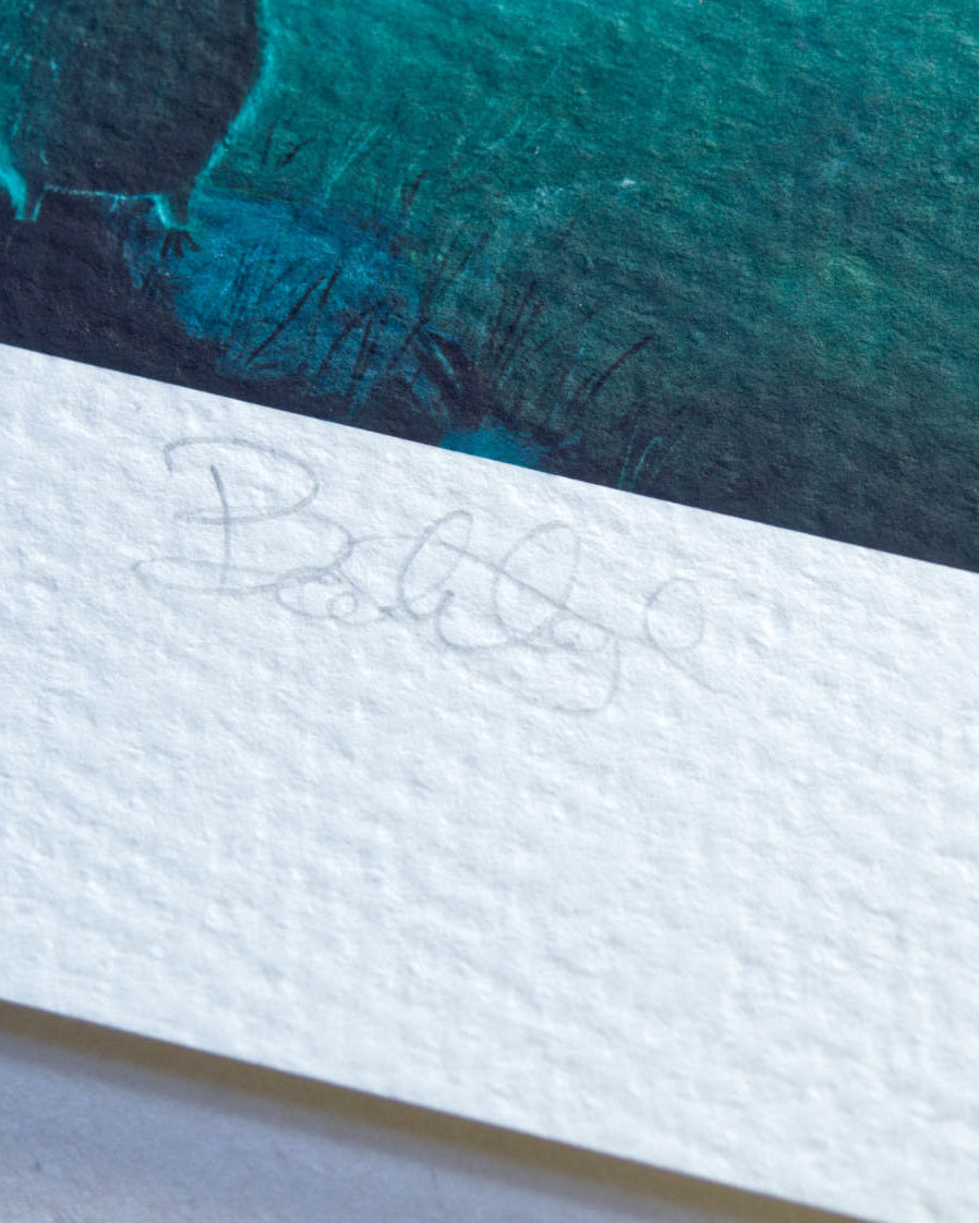 Artwork print by Australian Artist Beau Wylie with signature