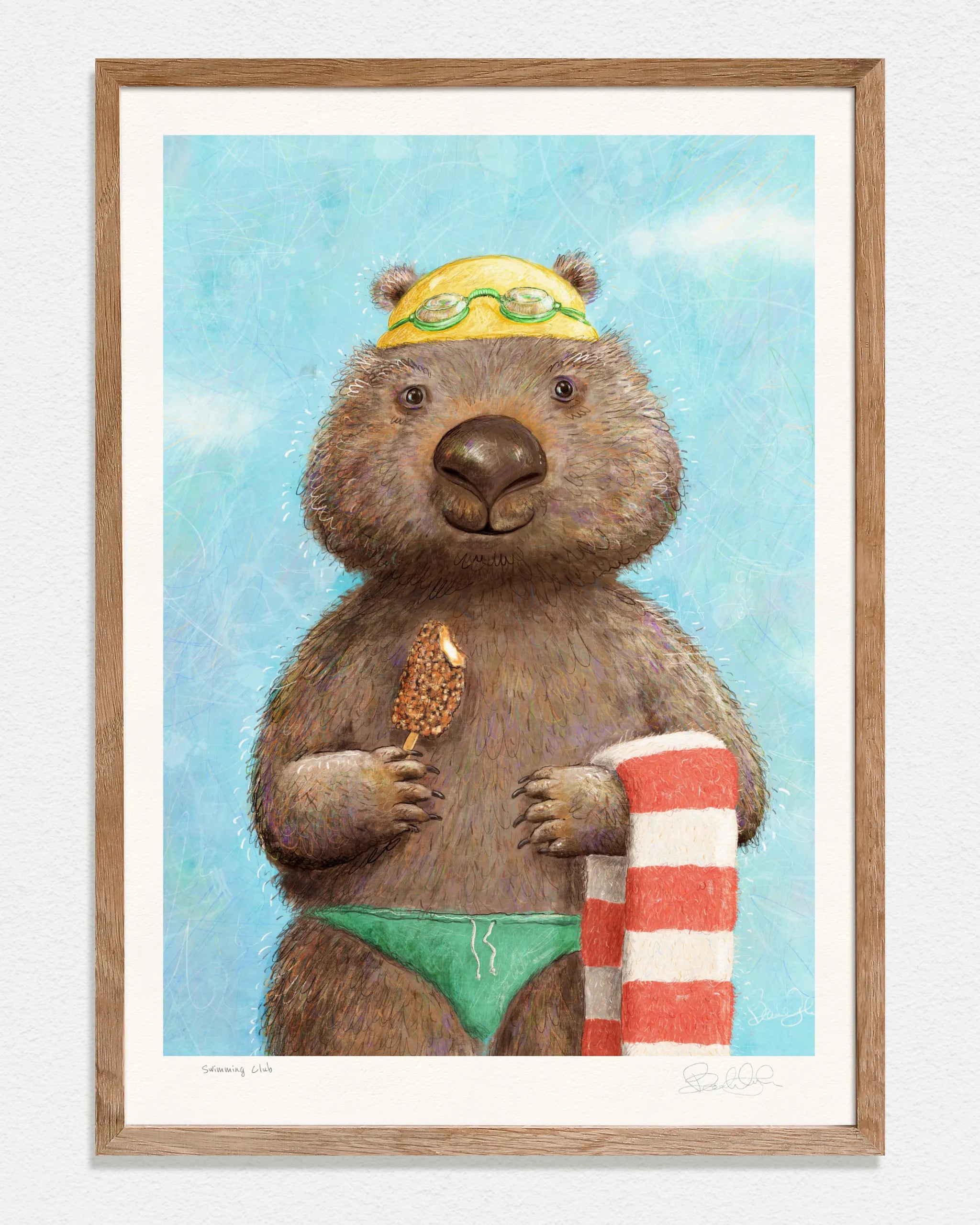 Swimming Club - Art Print
