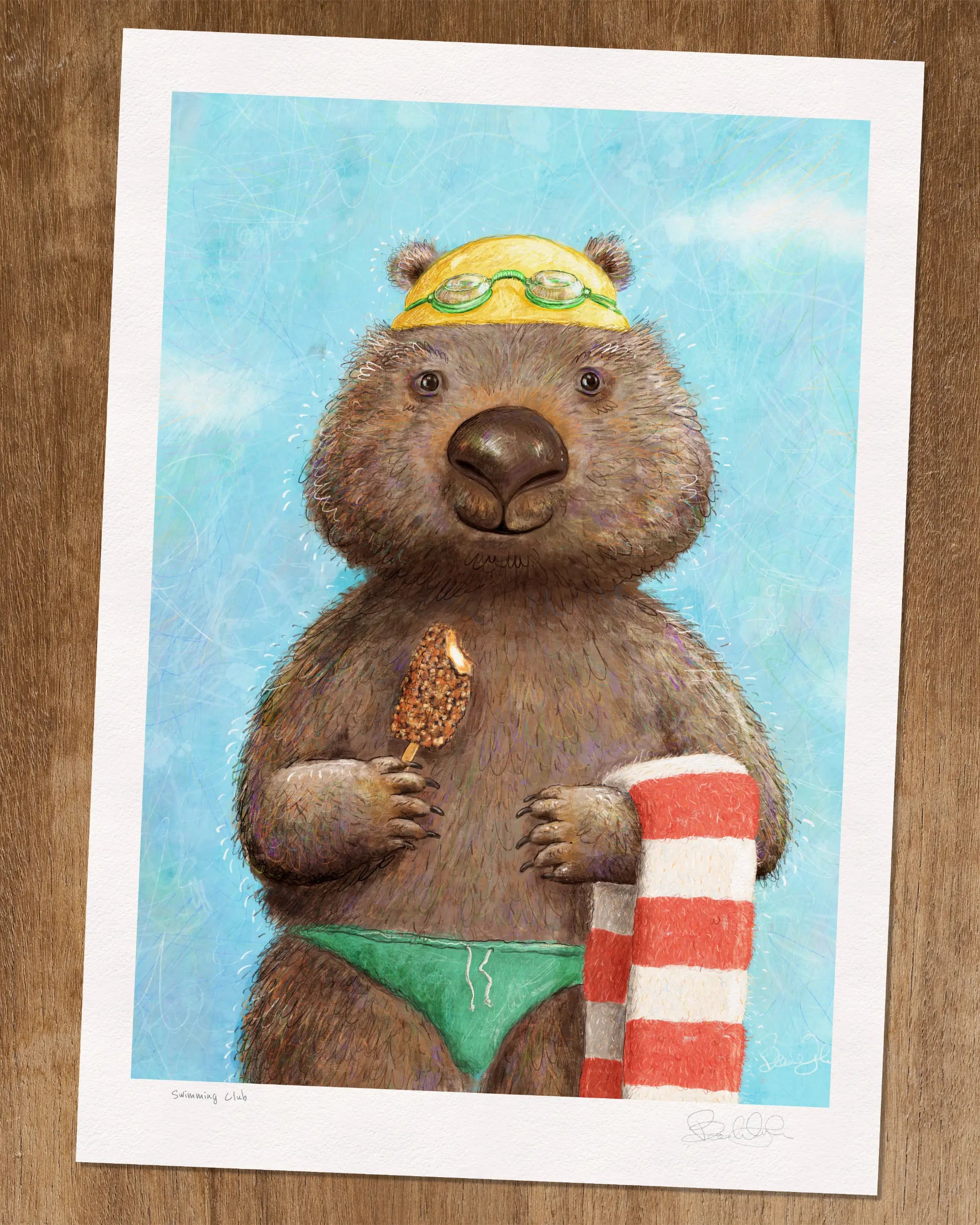 Swimming Club - Art Print