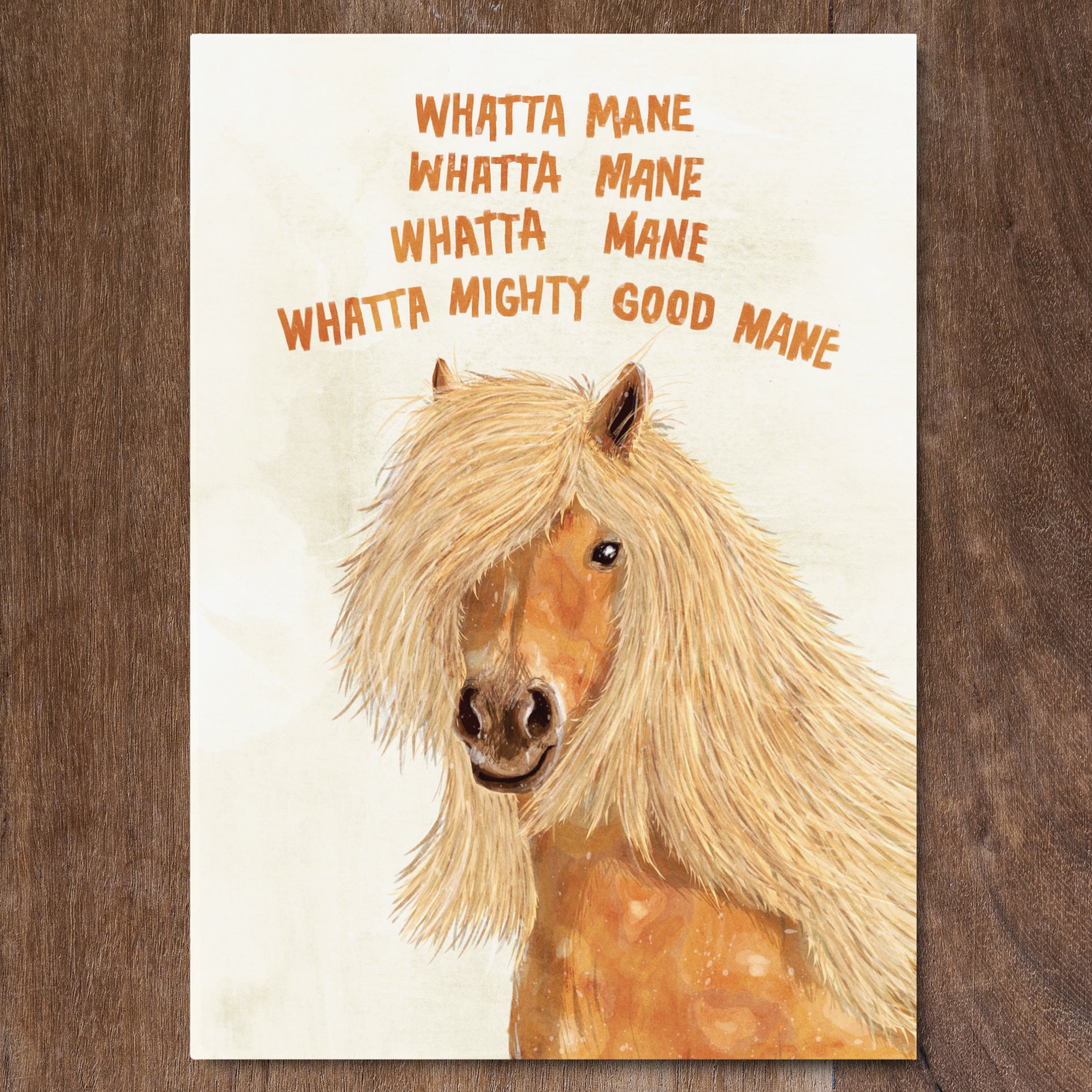 Whatta Mane - Greeting Card