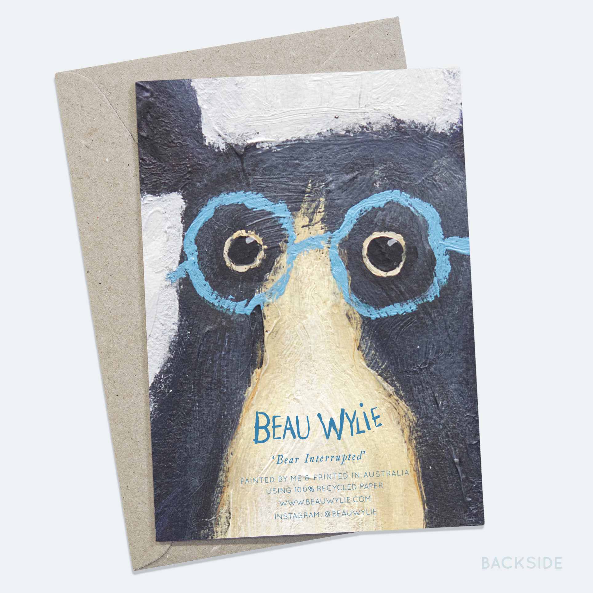 Bear Interrupted - Greeting Card