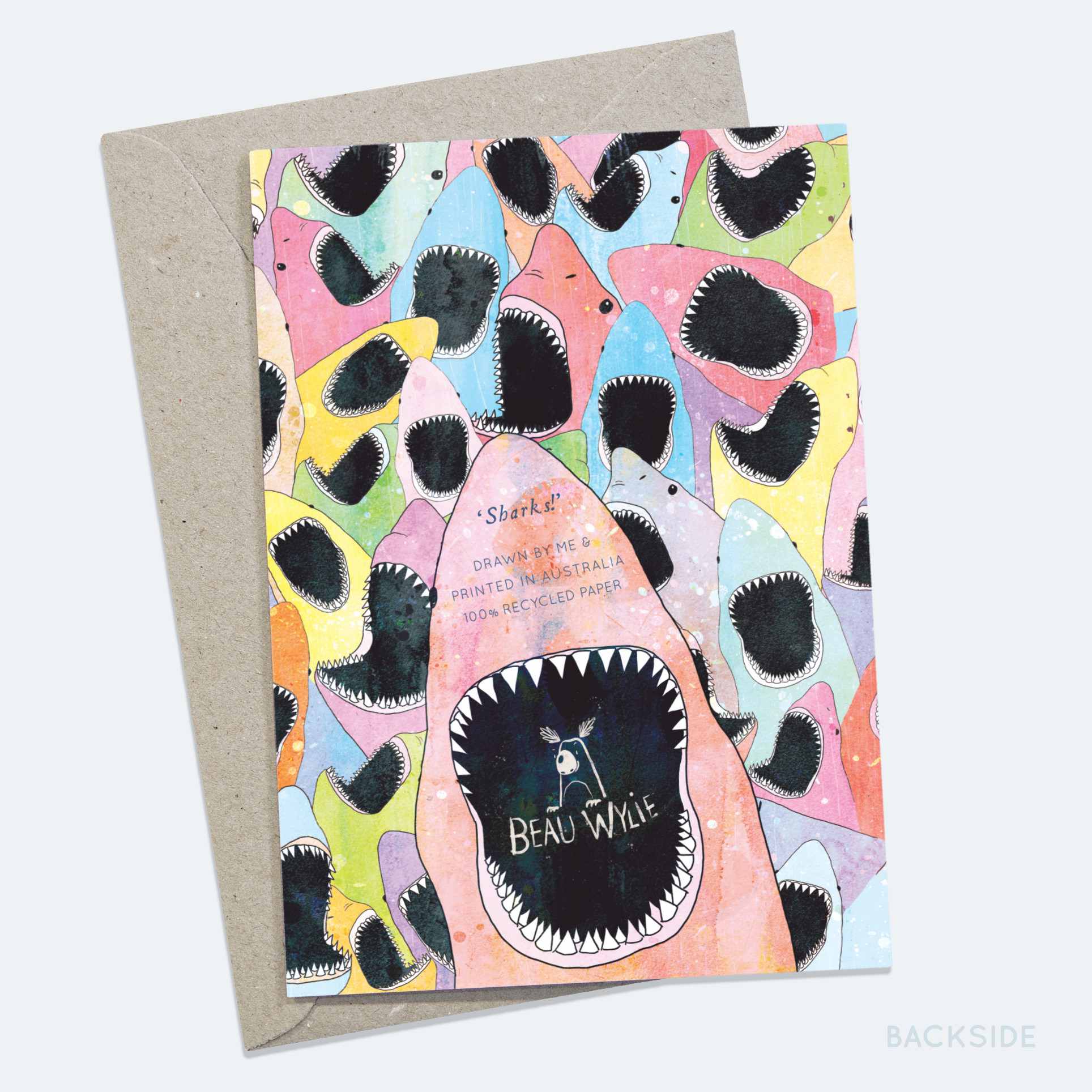 Sharks! - Greeting Card