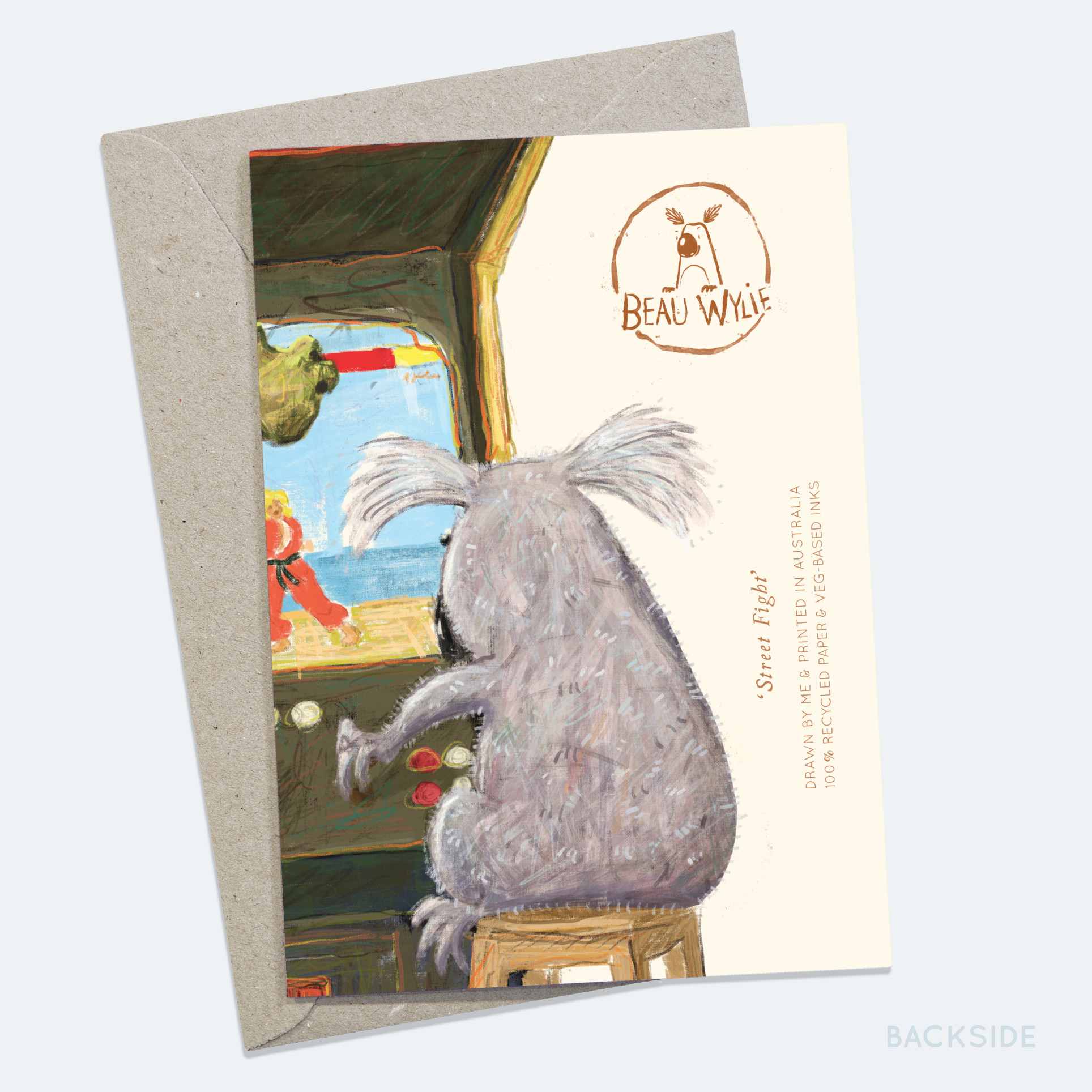 Street Fight - Greeting Card