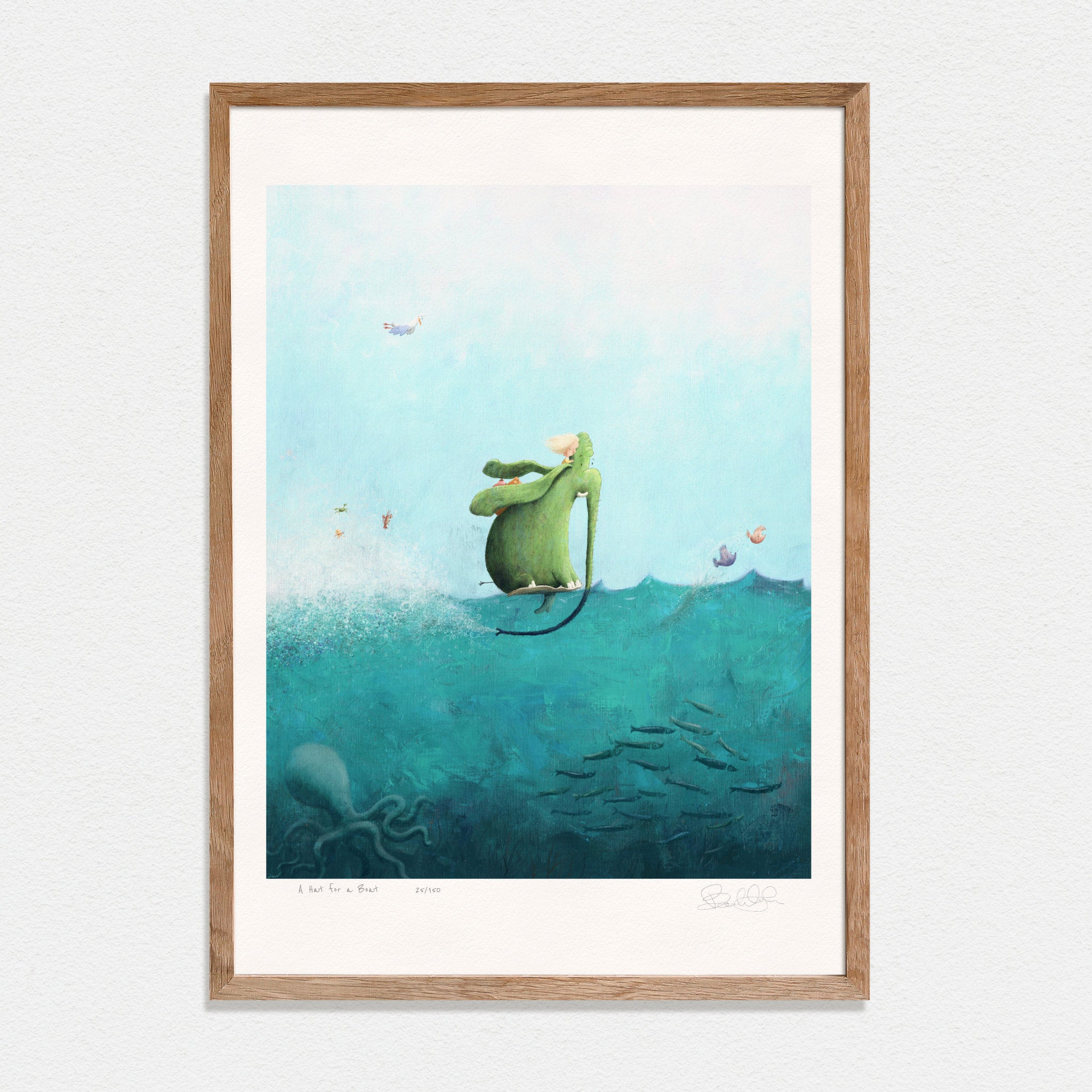 A Hat for a Boat - Limited Edition Art Print