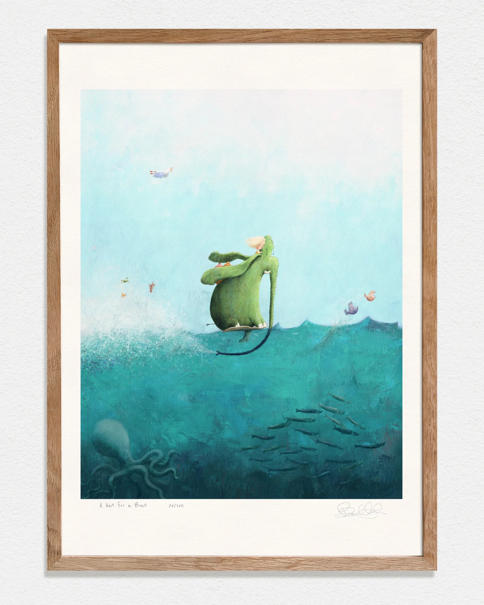 A Hat for a Boat - Limited Edition Art Print