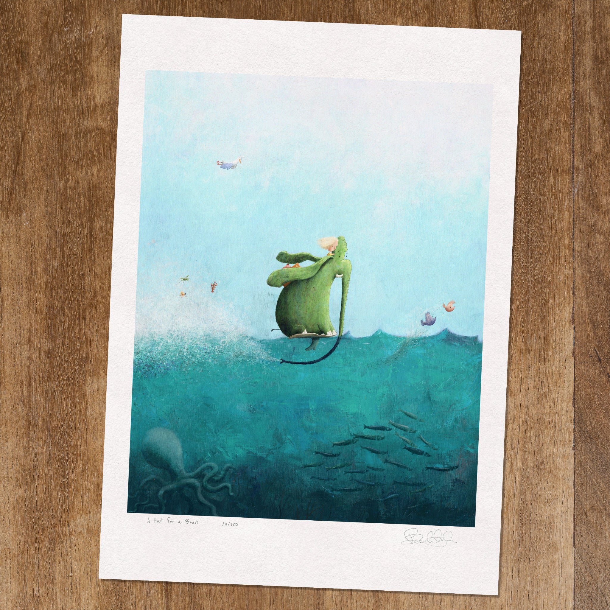 A Hat for a Boat - Limited Edition Art Print