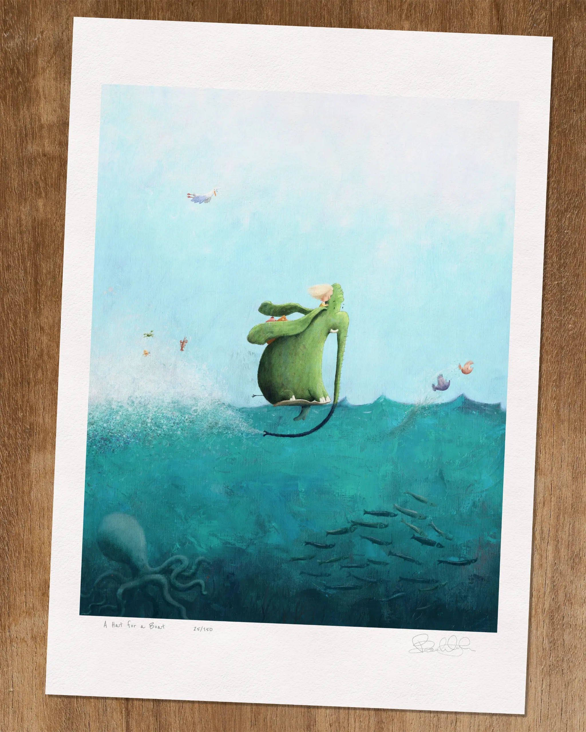 A Hat for a Boat - Limited Edition Art Print