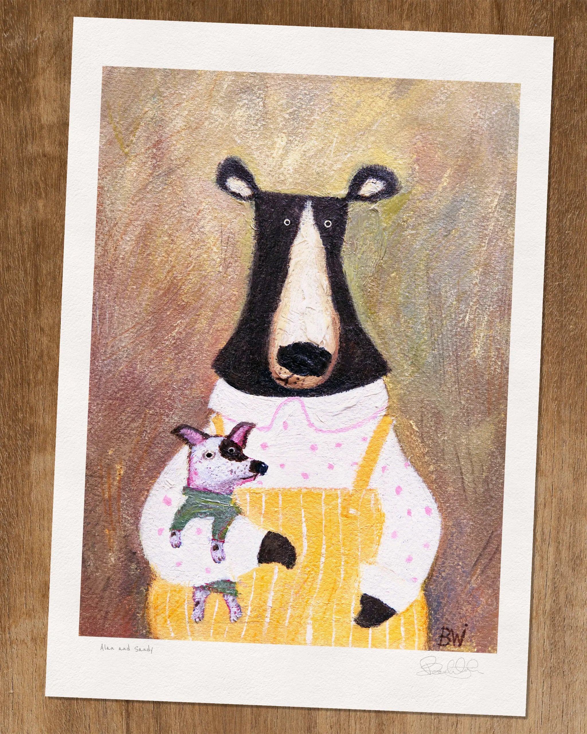 Alan and Sandy - Art Print Wholesale