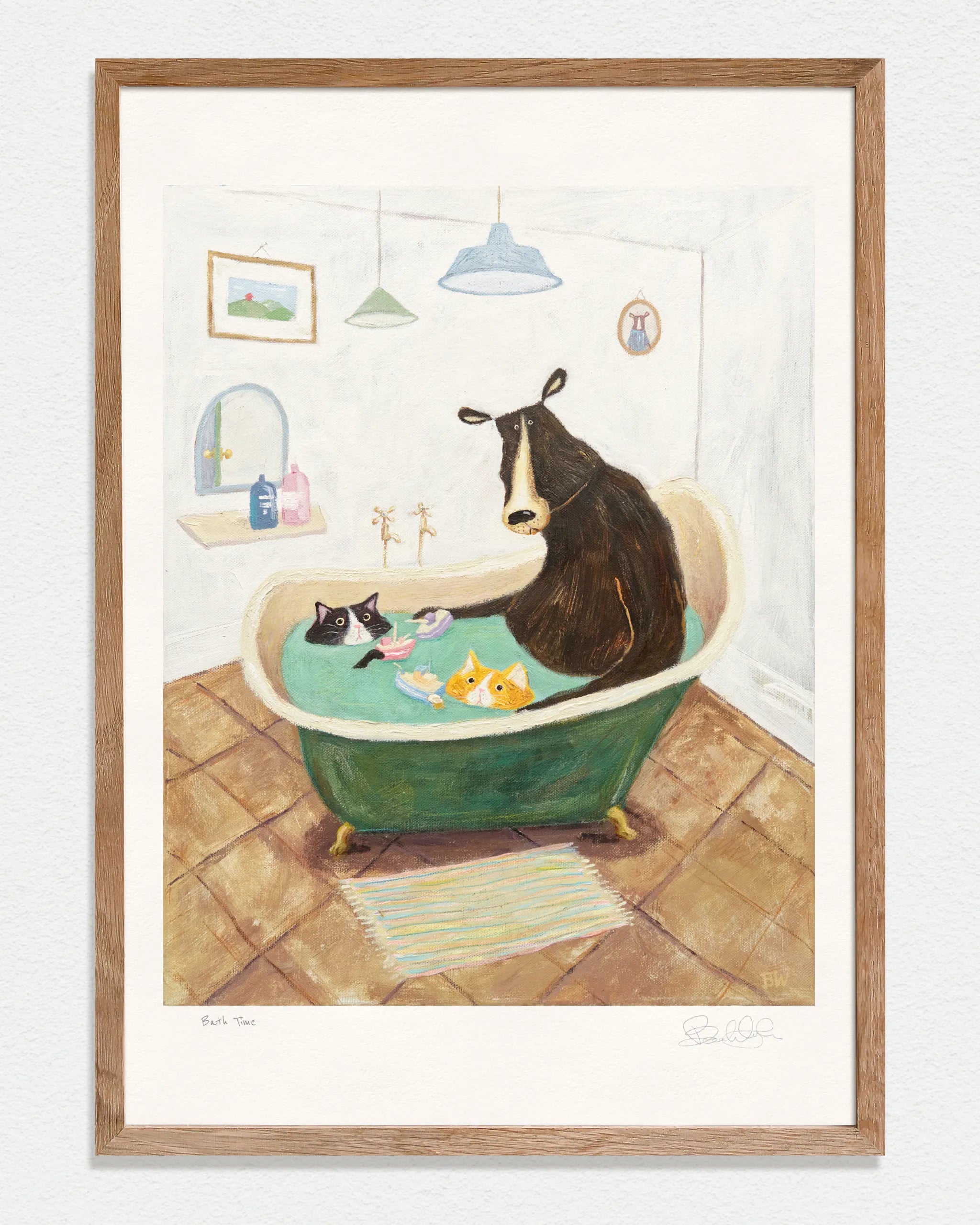 Bath Time - Art Print