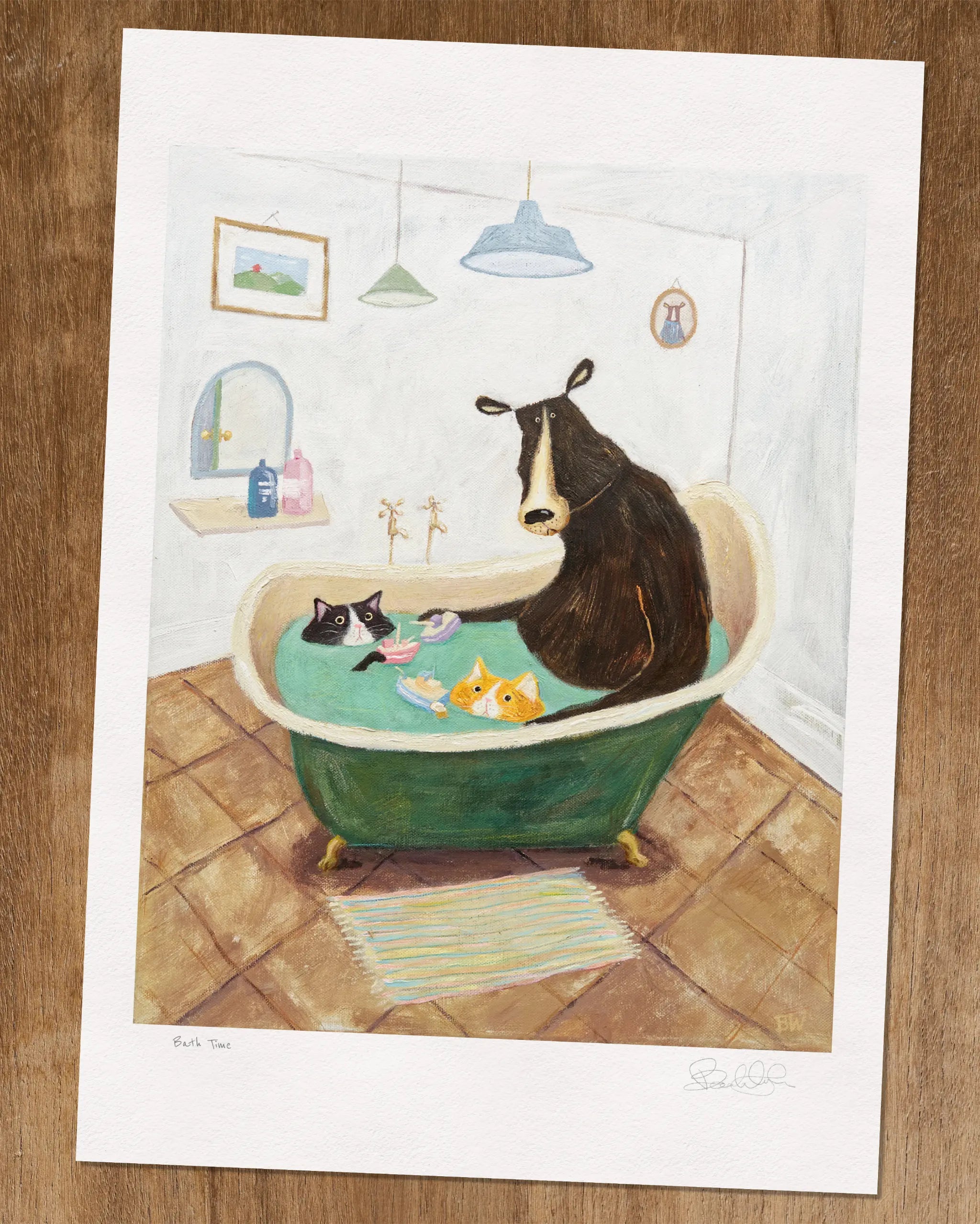 Bath Time - Art Print
