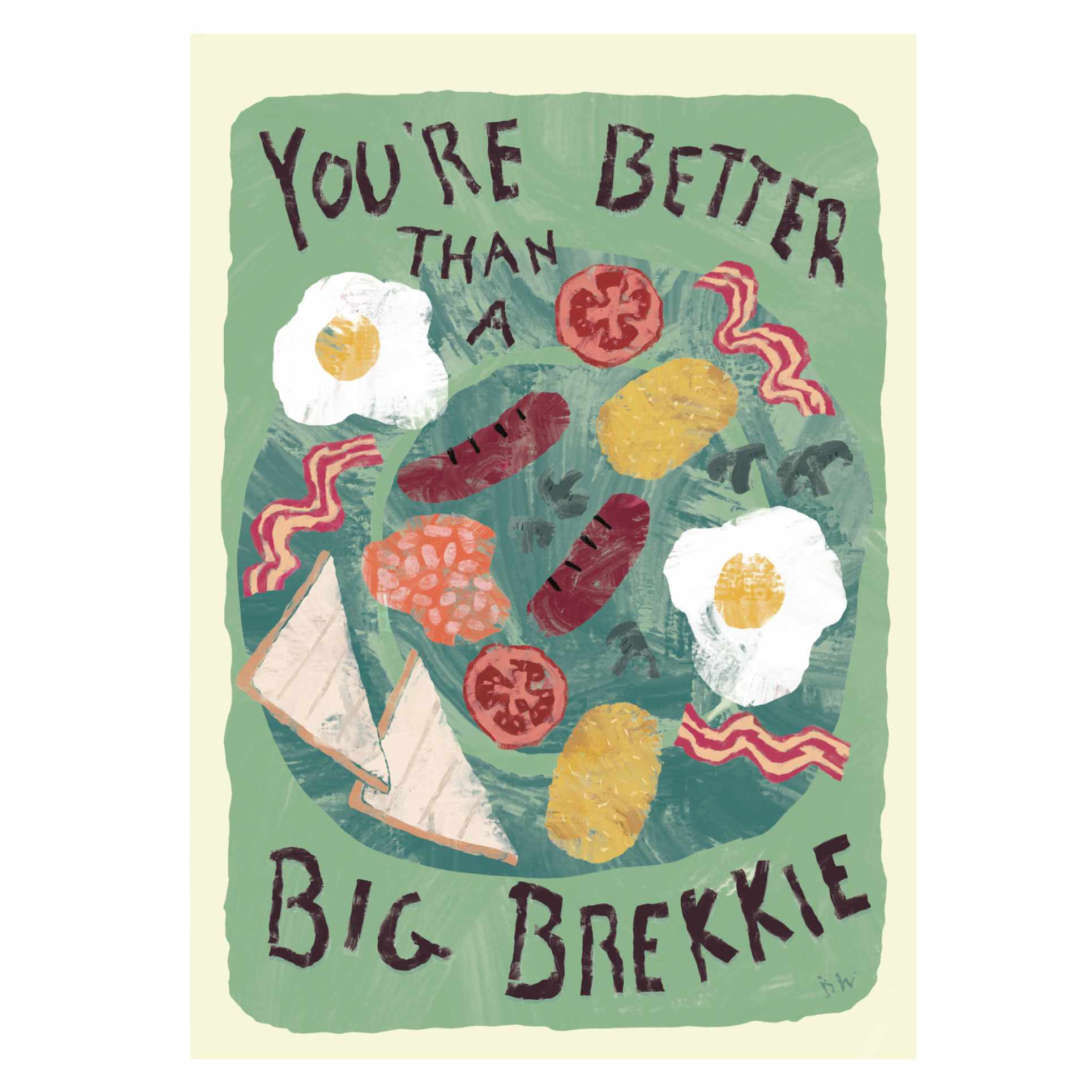 Big Brekkie - Greeting Card