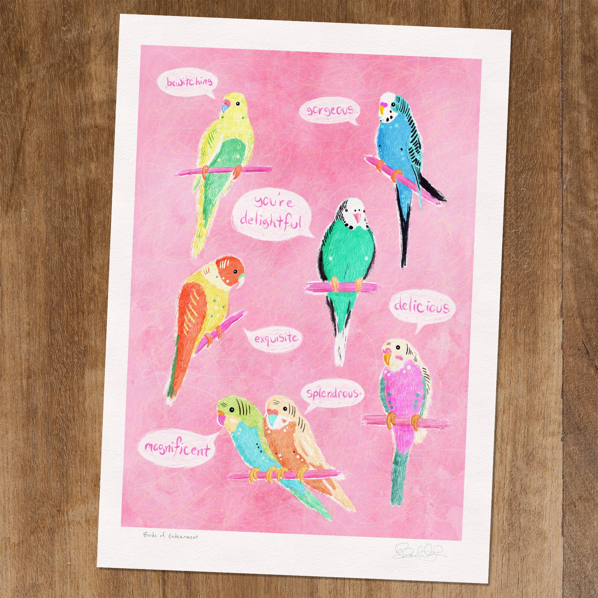 Birds of Endearment - Art Print