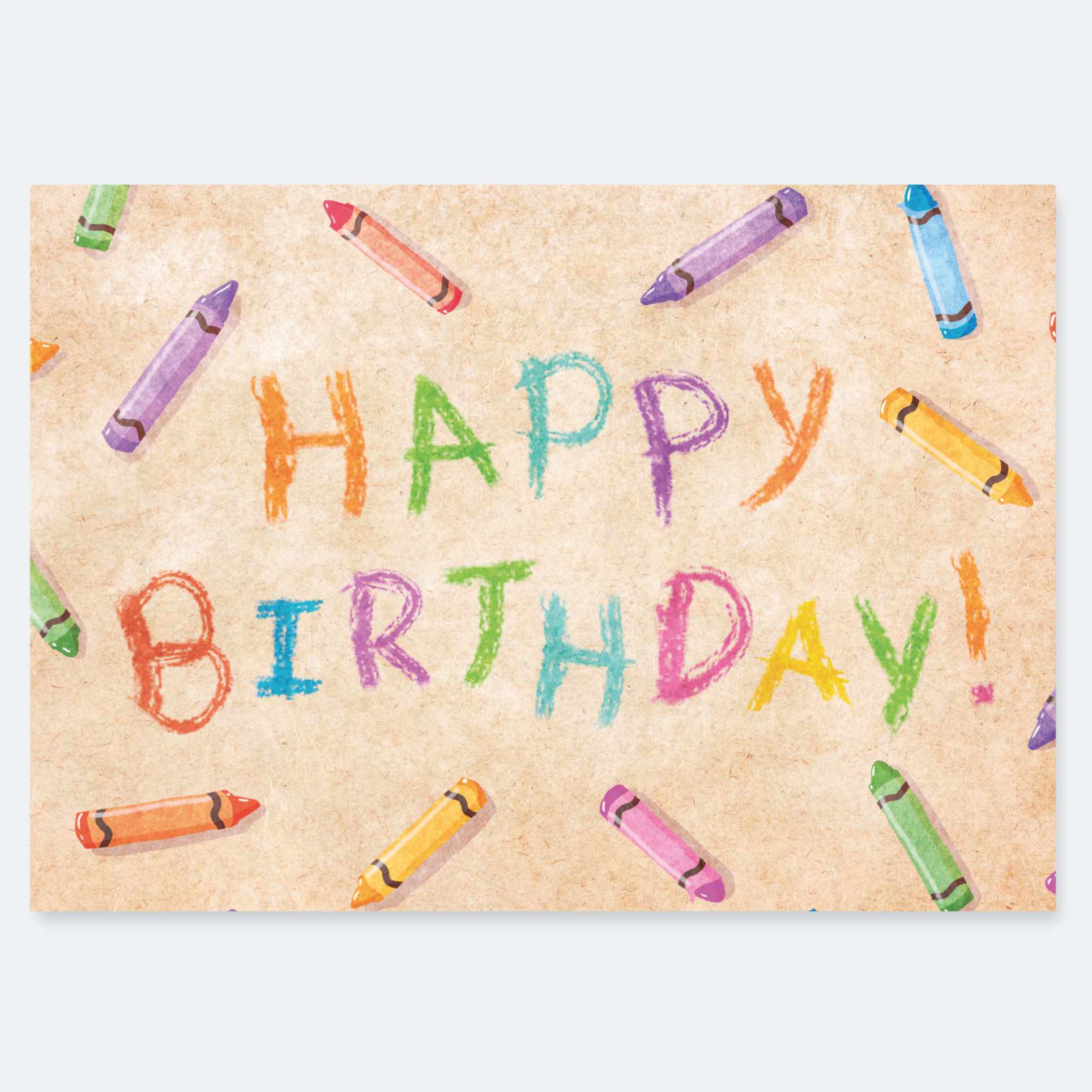 Birthday Crayons - Greeting Card Wholesale