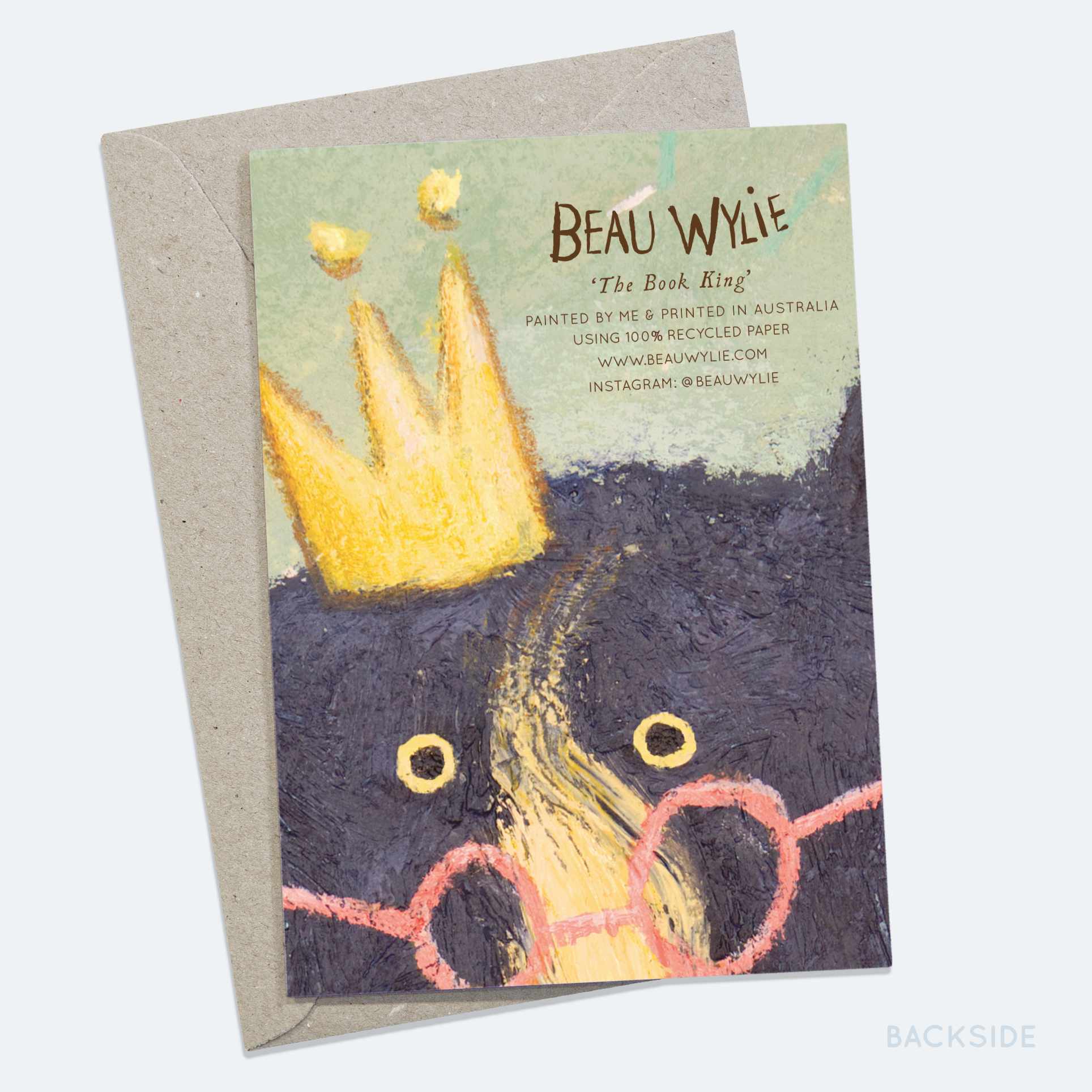 The Book King - Greeting Card