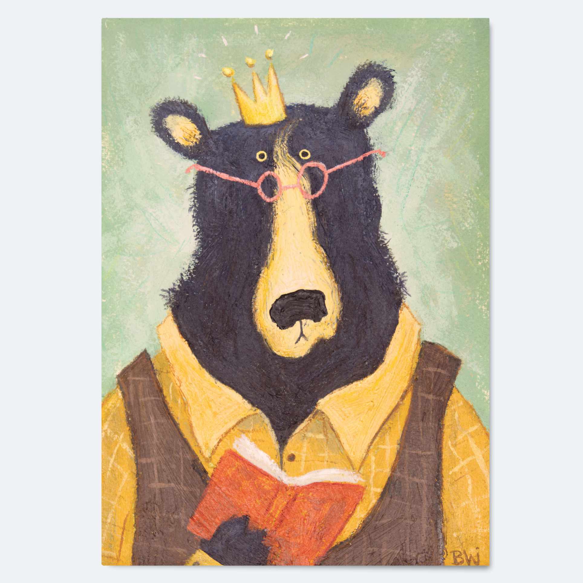 The Book King - Greeting Card