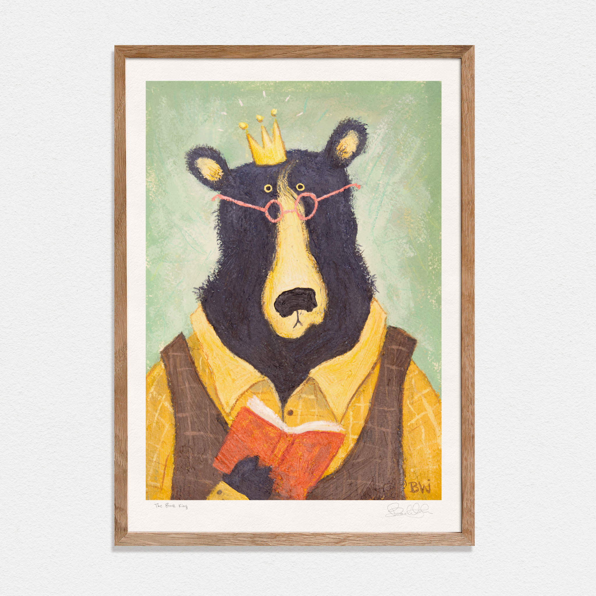 The Book King - Art Print