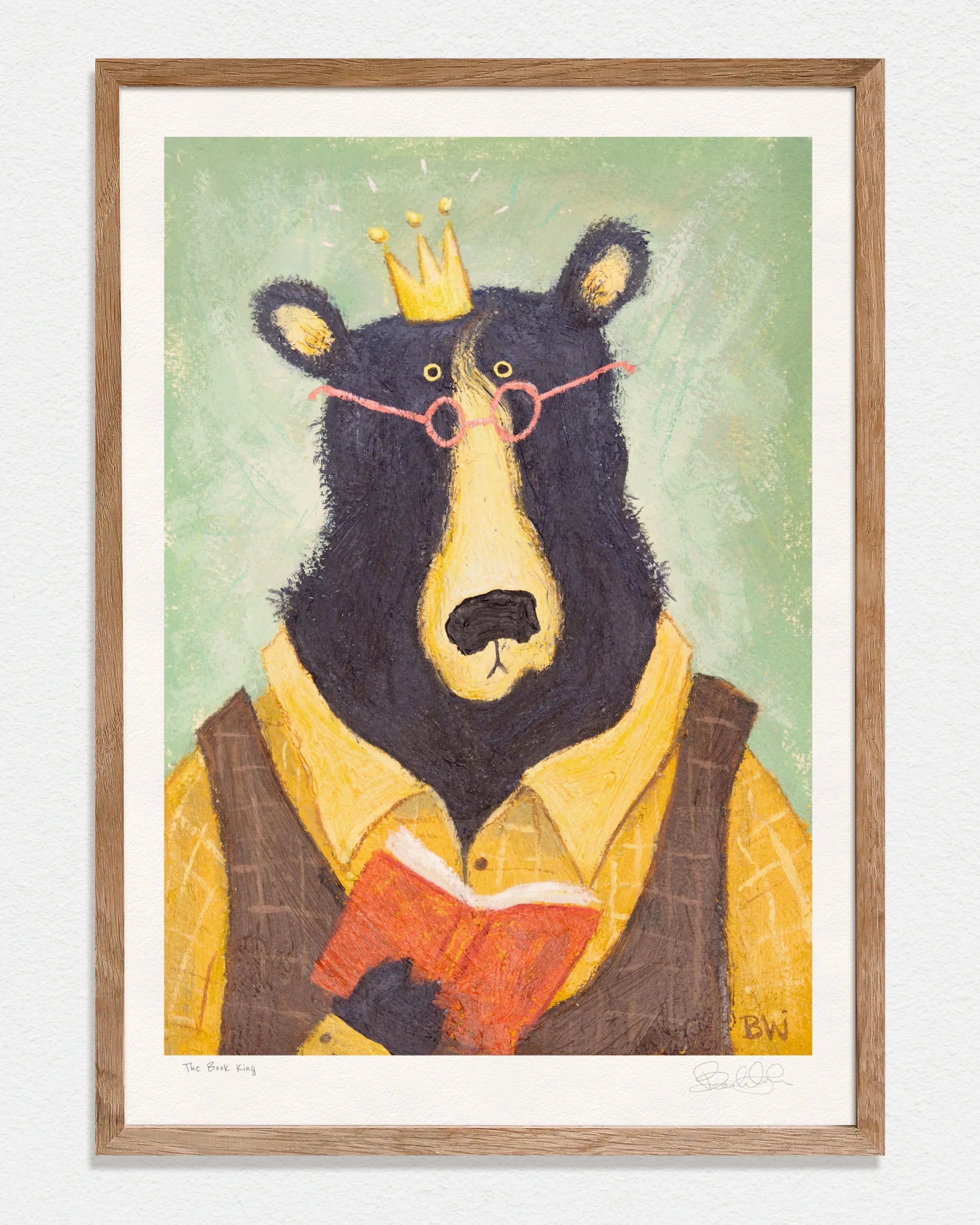 The Book King - Art Print