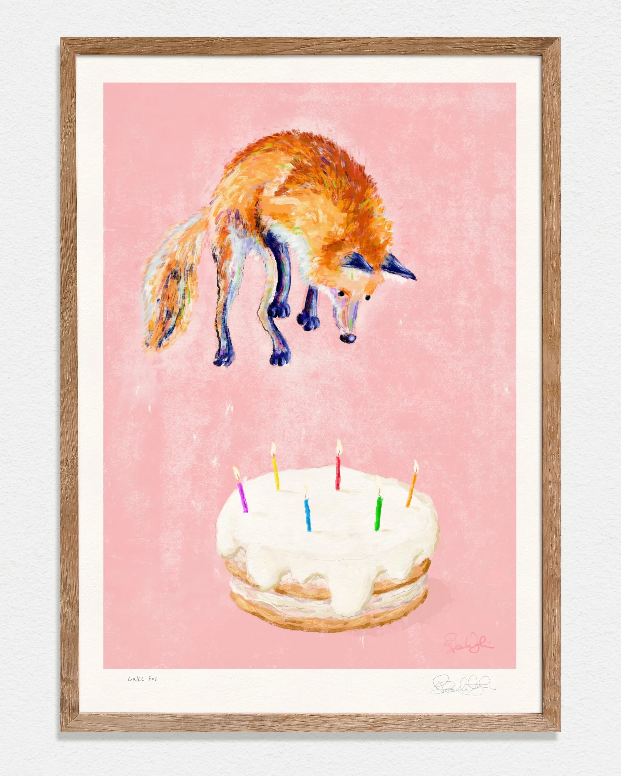 Cake Fox - Art Print