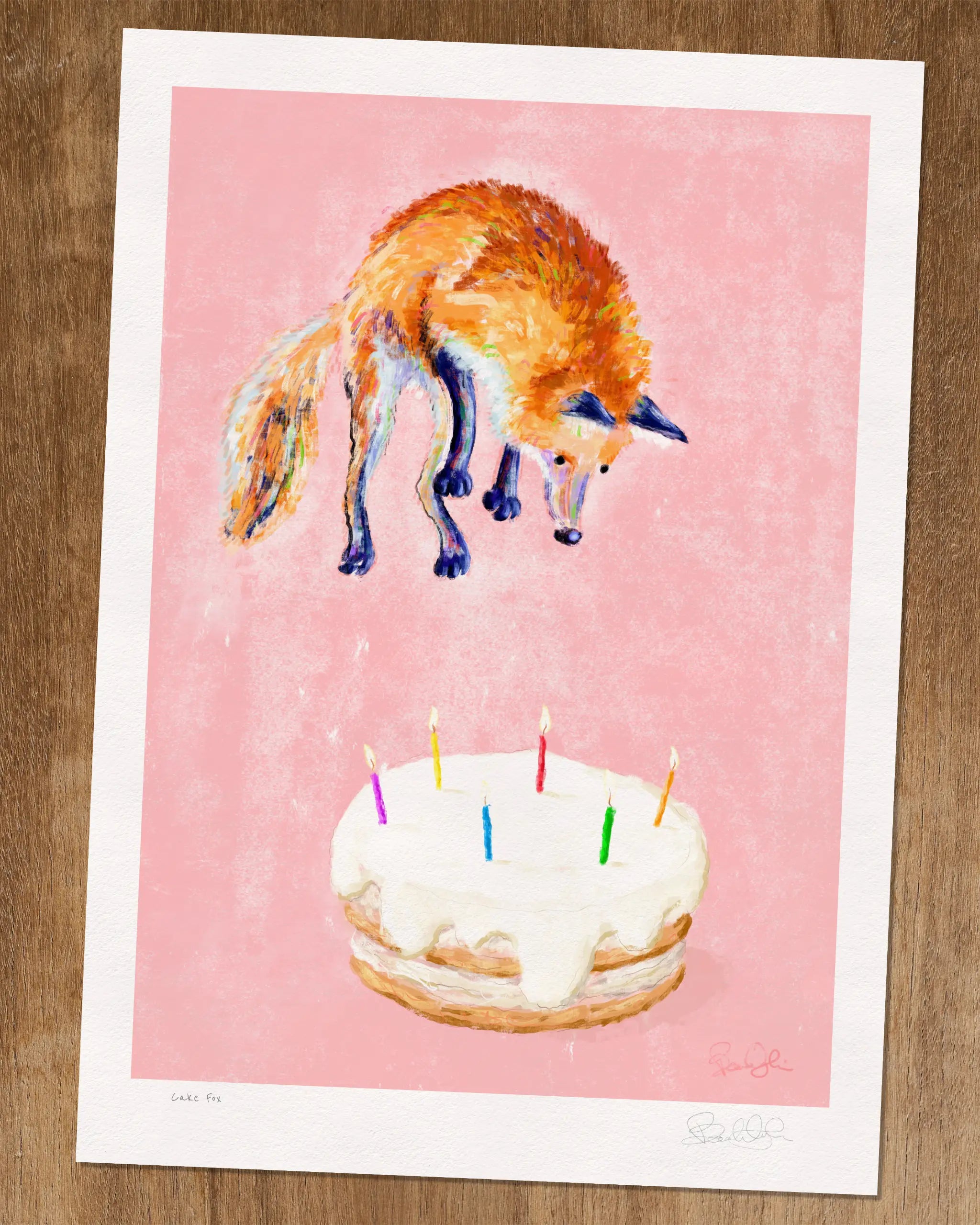 Cake Fox - Art Print