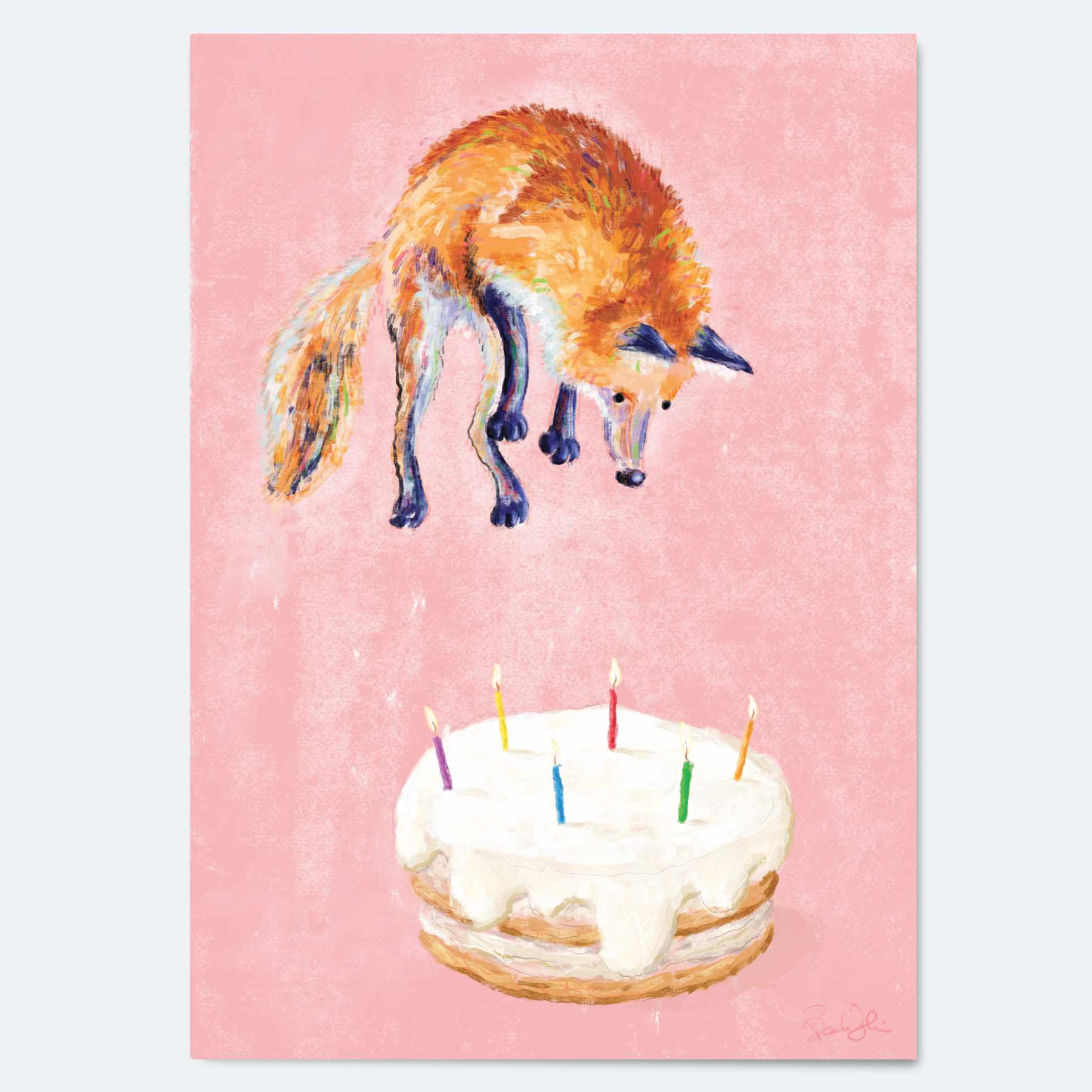 Cake Fox - Greeting Card Wholesale