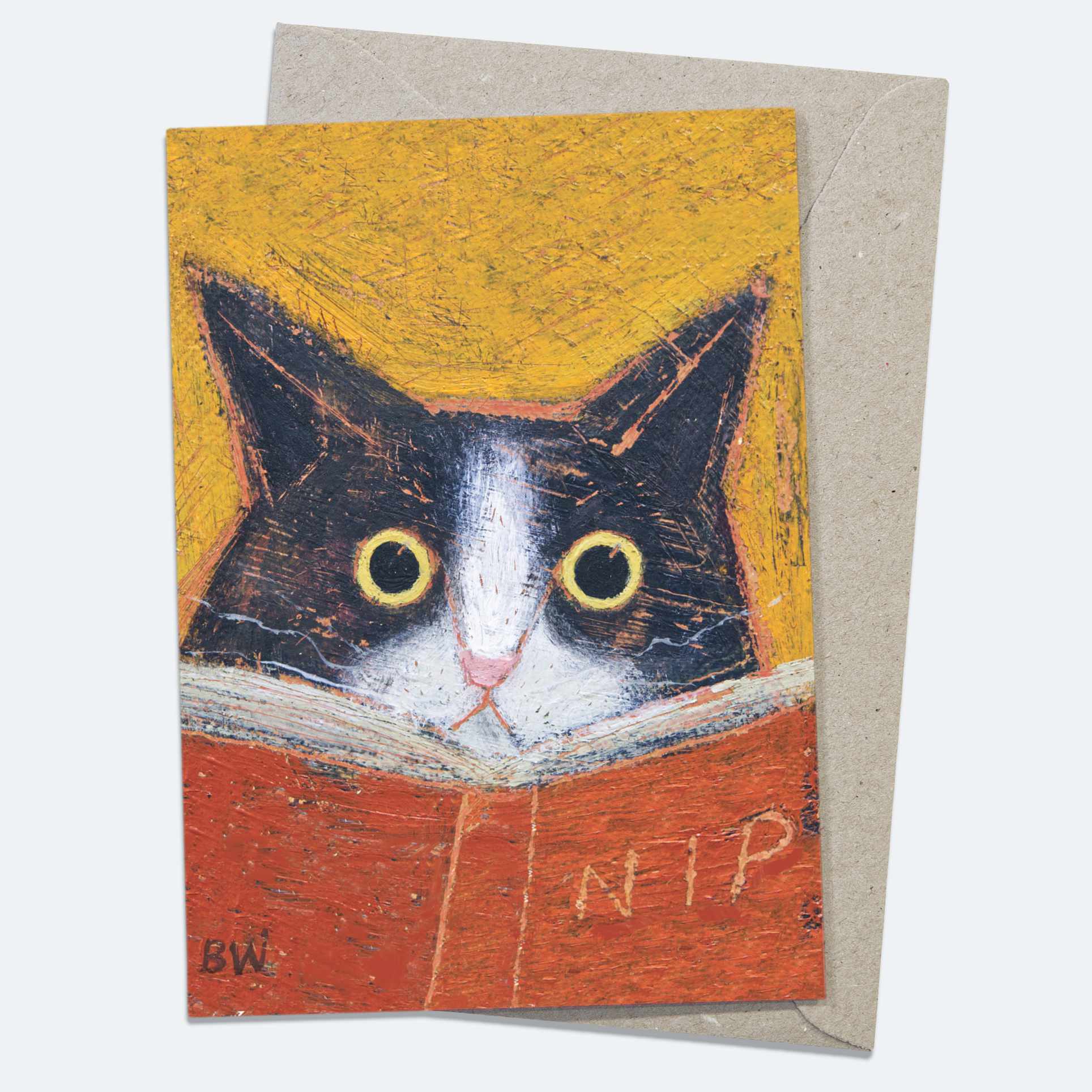 Cat Interrupted - Greeting Card