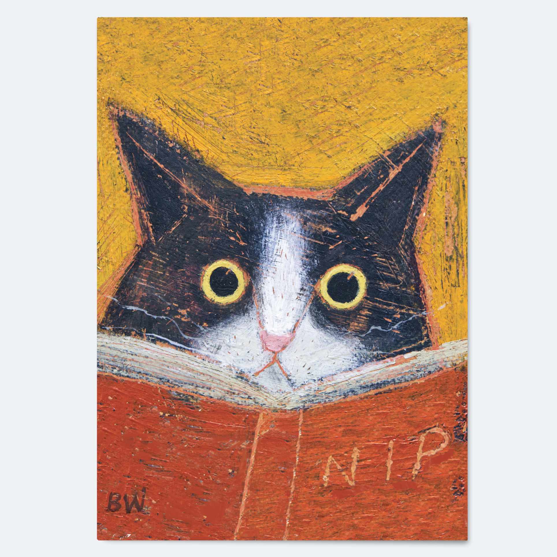 Cat Interrupted - Greeting Card