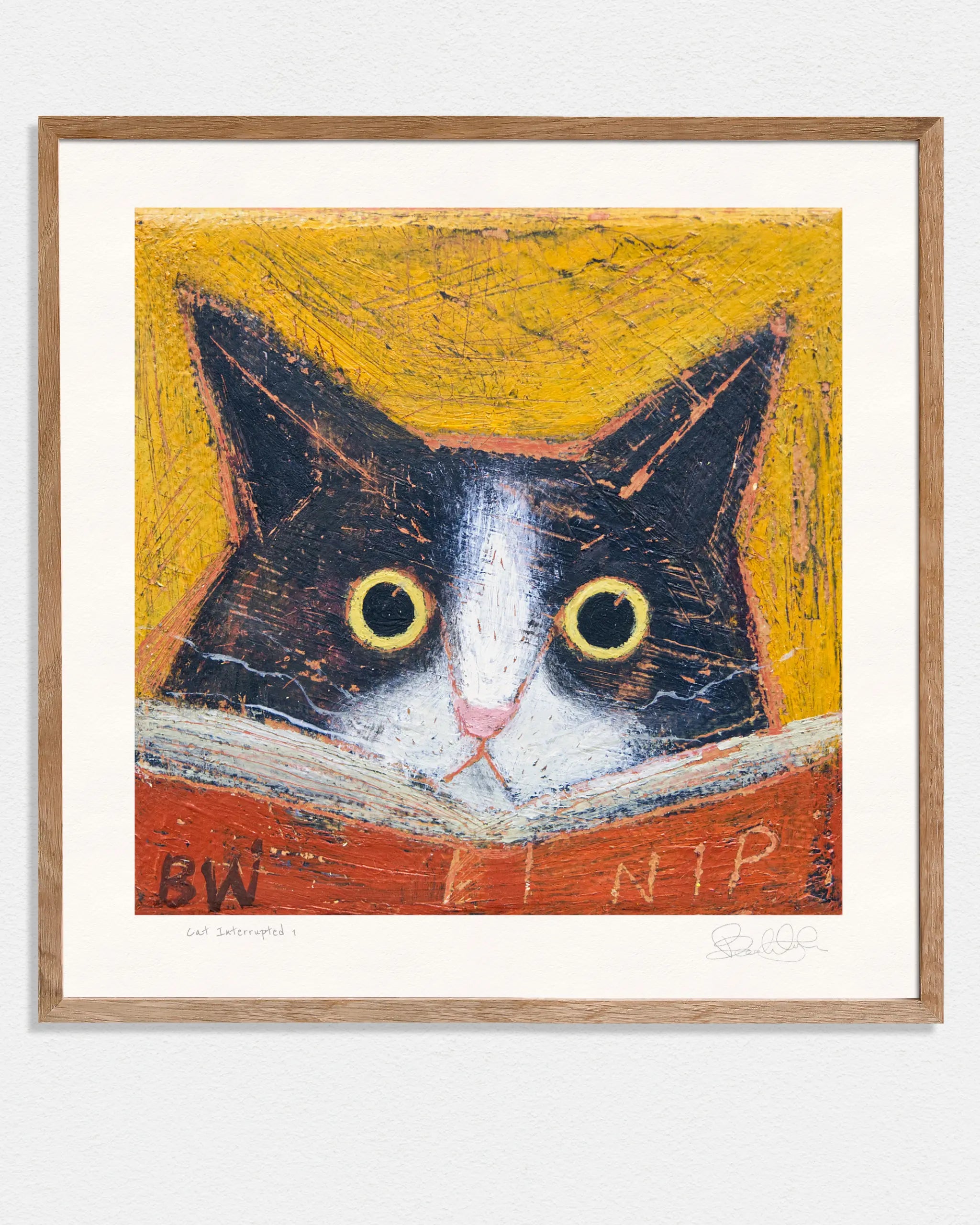 Cat Interrupted 1 - Art Print