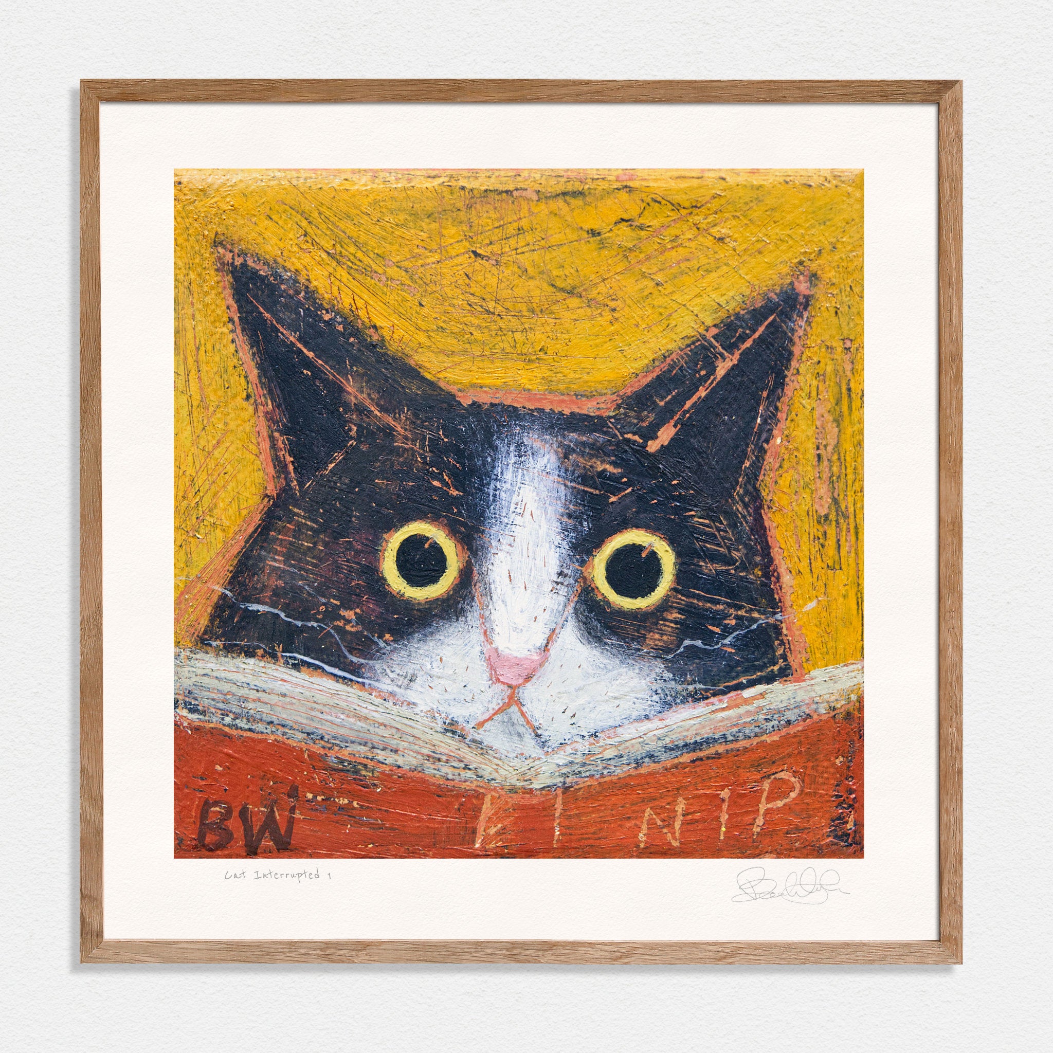 Cat Interrupted 1 - Art Print