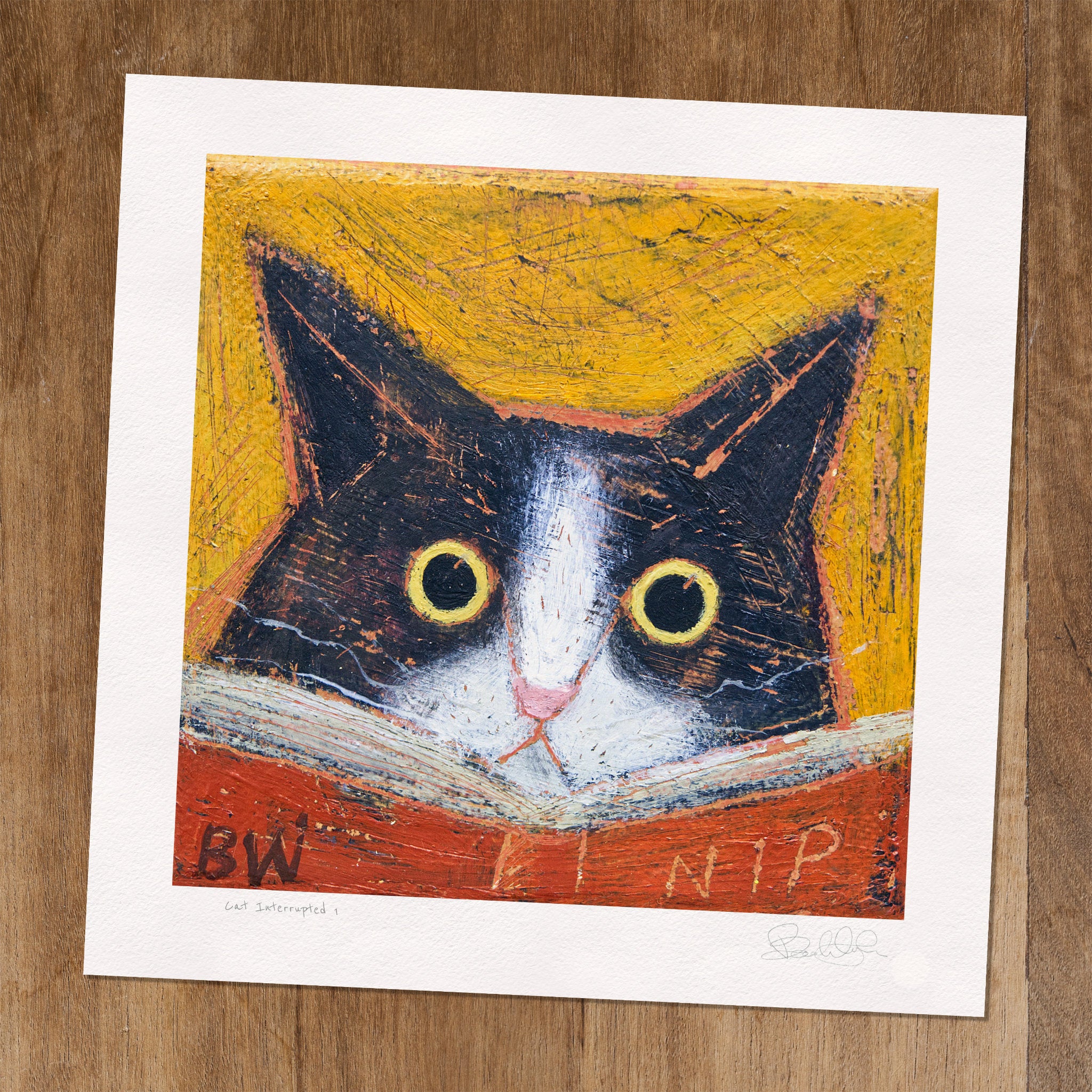 Cat Interrupted 1 - Art Print