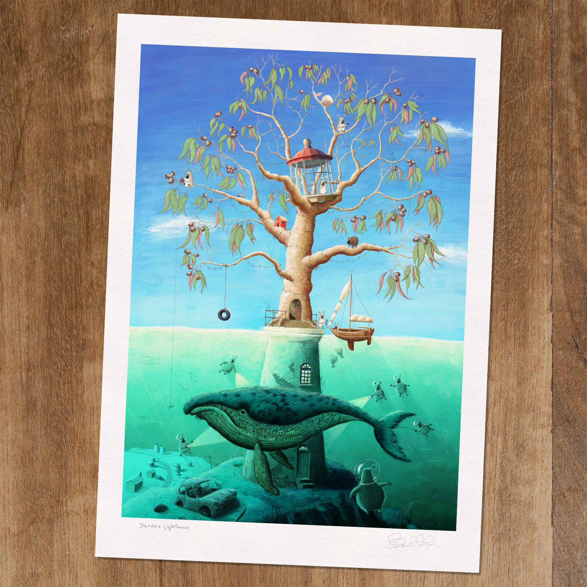 Darwin's Lighthouse - Art Print